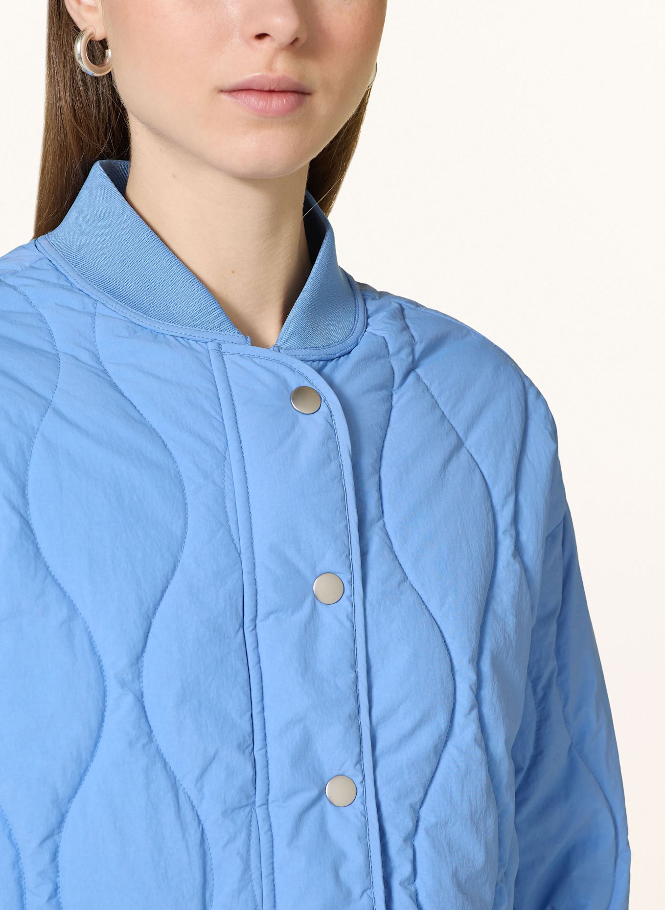 OPUS Steppjacke HALOTTE: HELLBLAU
