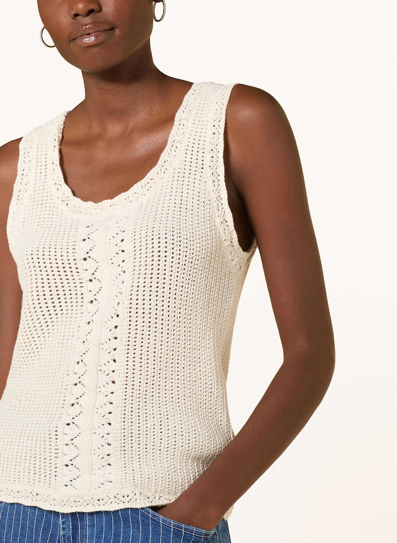 ICHI Knit top IHARTIES: CREAM