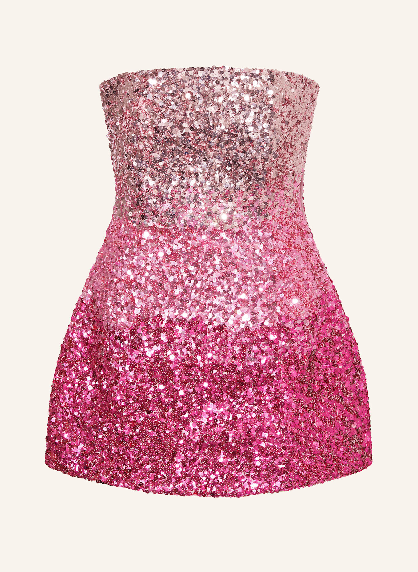 RETROFÊTE Sukienka koktajlowa TANCY z cekinami: MOCNORÓŻOWY