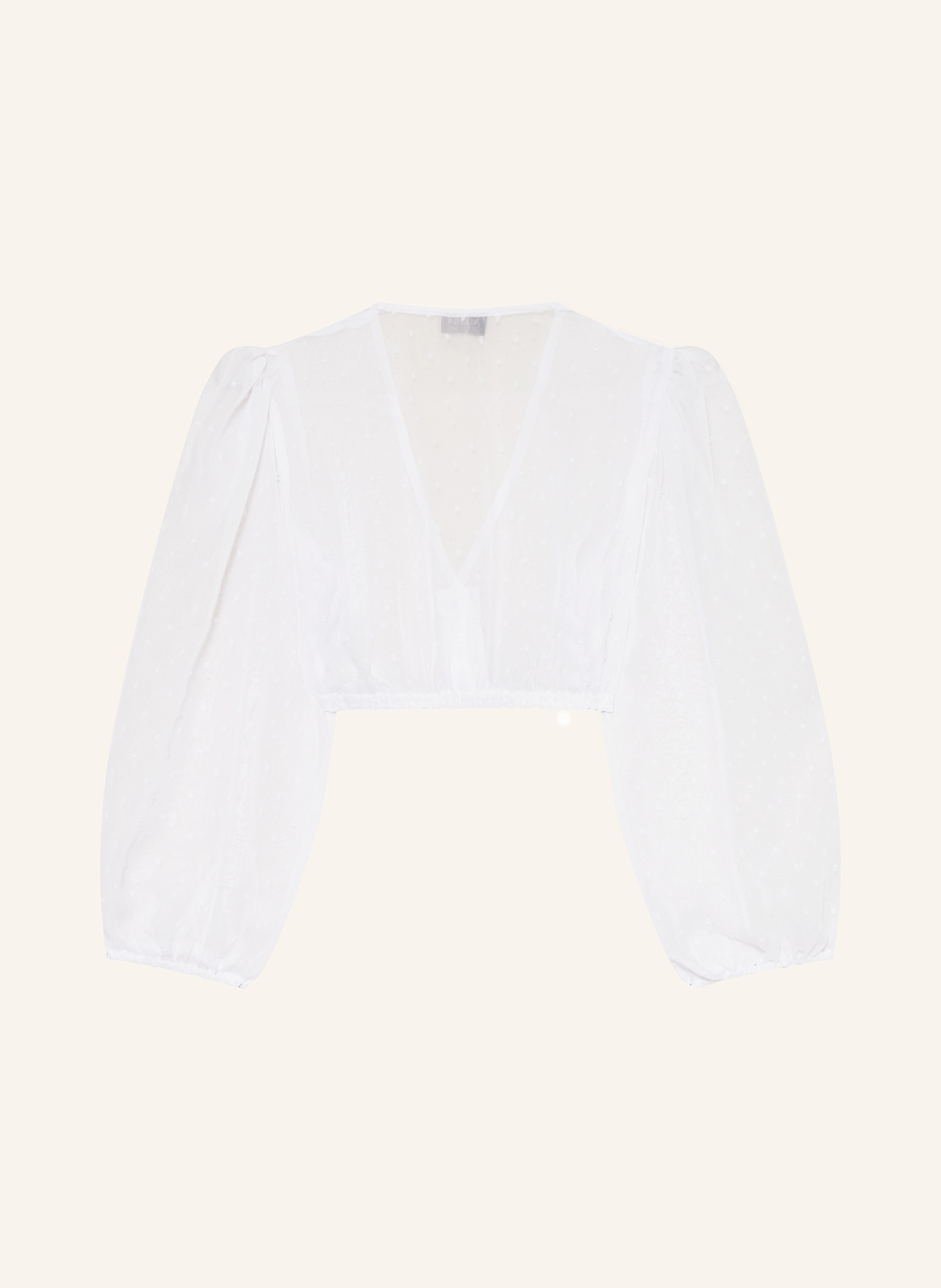 ALISSA BY KINGA MATHE Dirndl blouse LEA with 3/4 sleeves: WHITE