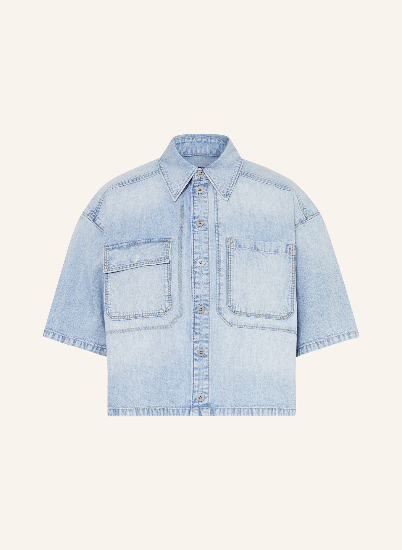 G-Star Cropped-Jeansbluse: BLAU