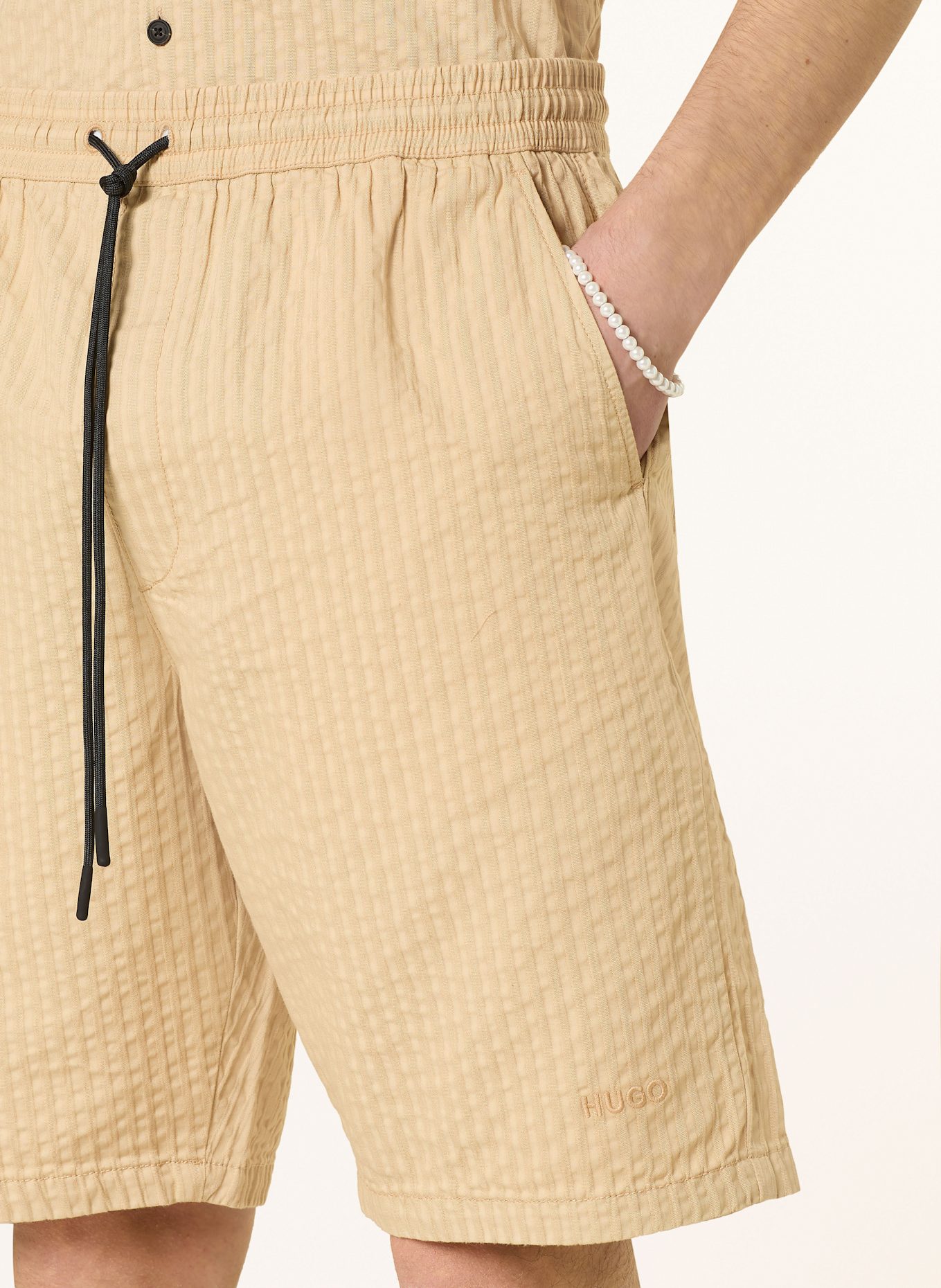 HUGO RONAN shorts: BEIGE