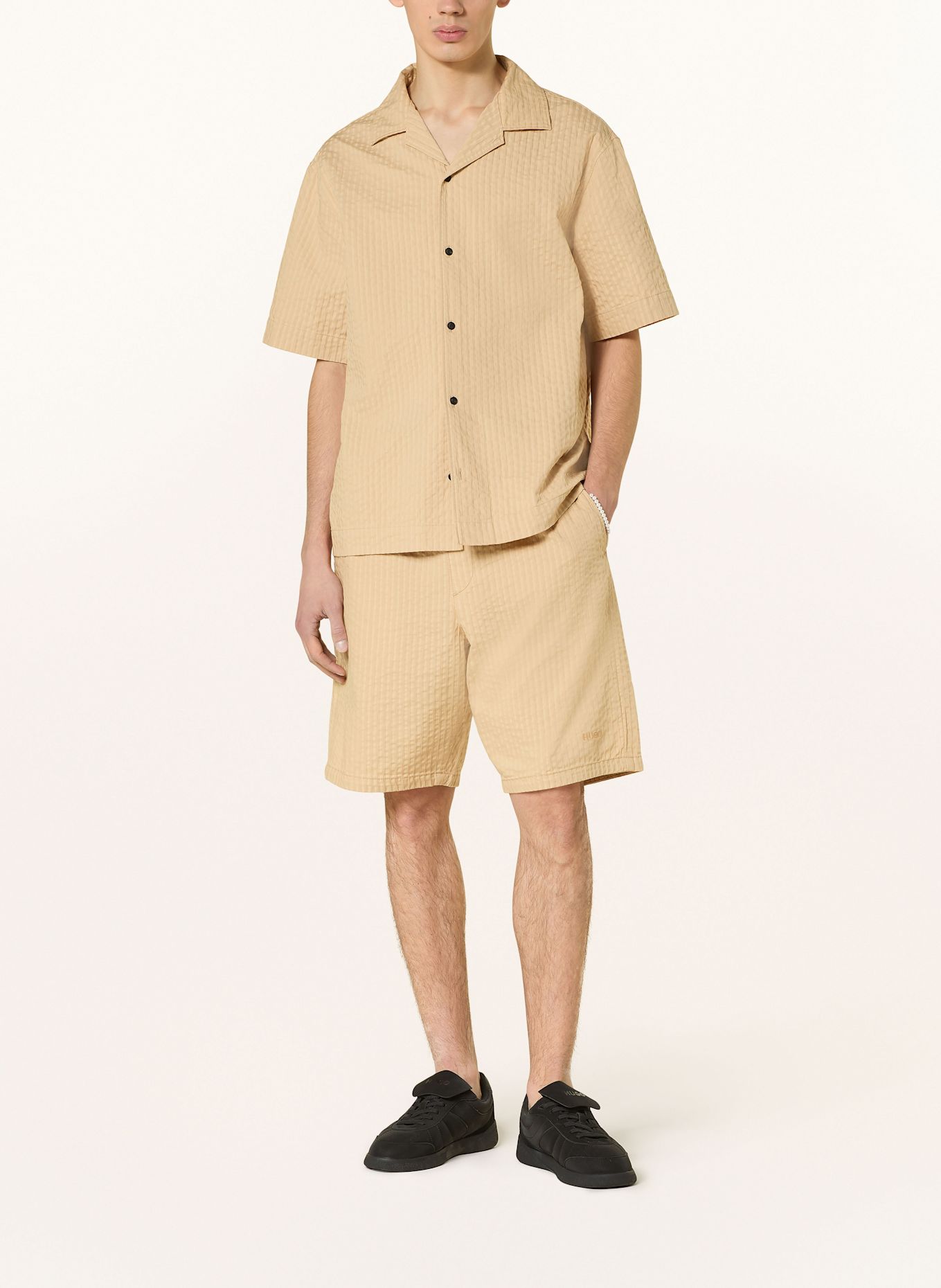 HUGO Oversized-Hemd ESPINO Oversize Fit: BEIGE