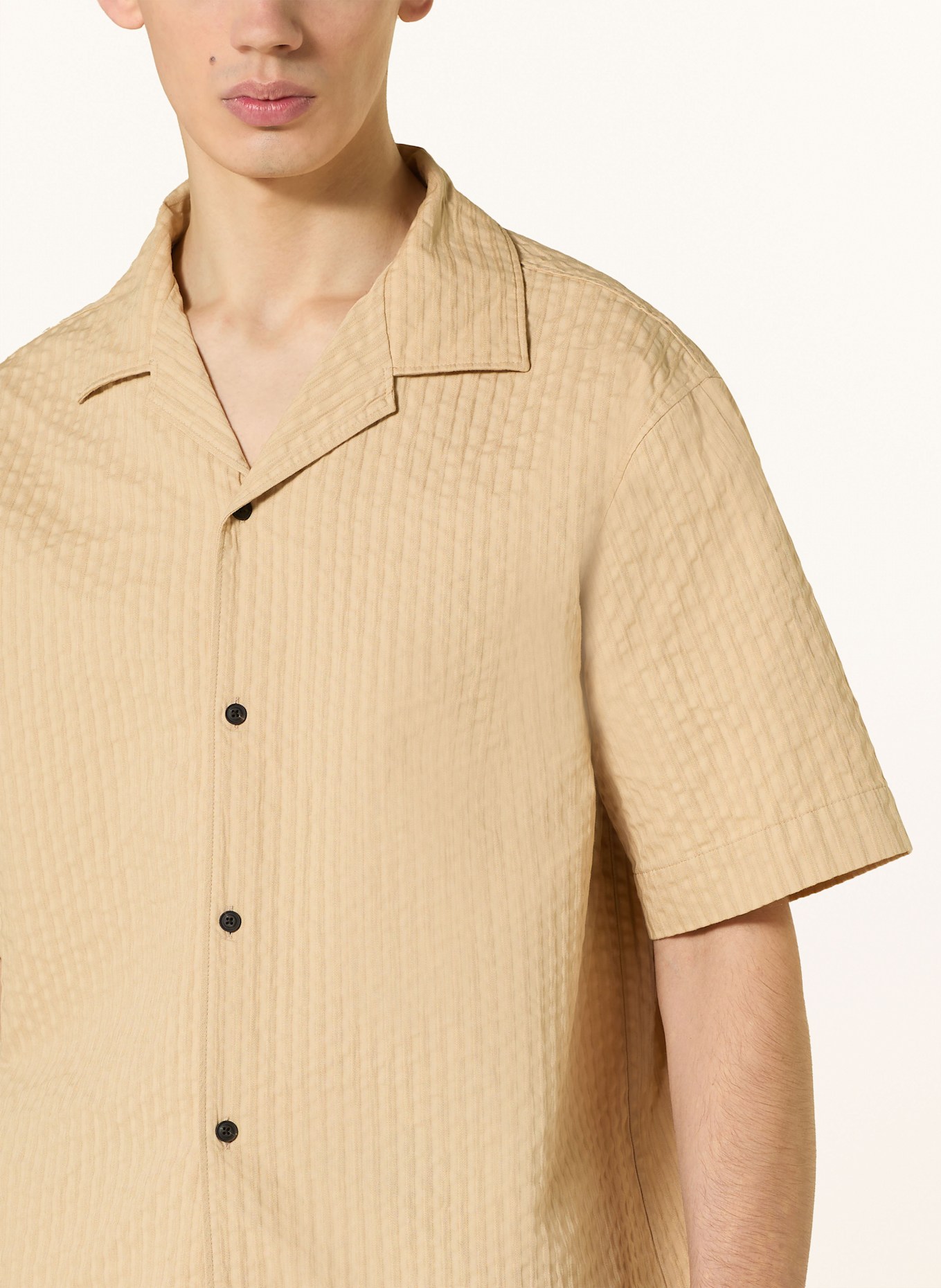 HUGO Oversized-Hemd ESPINO Oversize Fit: BEIGE