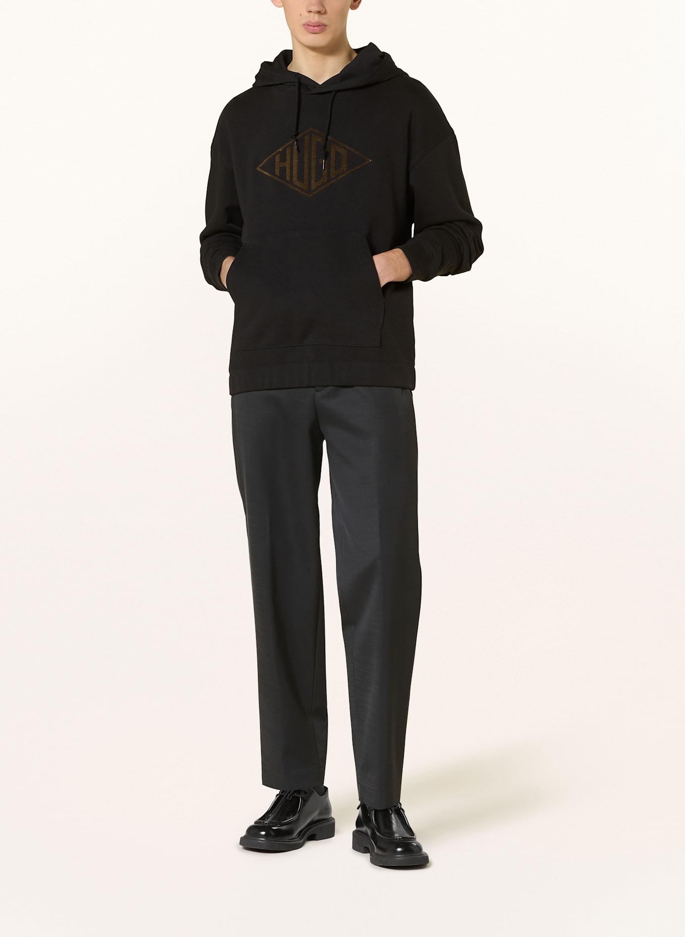 HUGO DACOROLO hoodie: BLACK