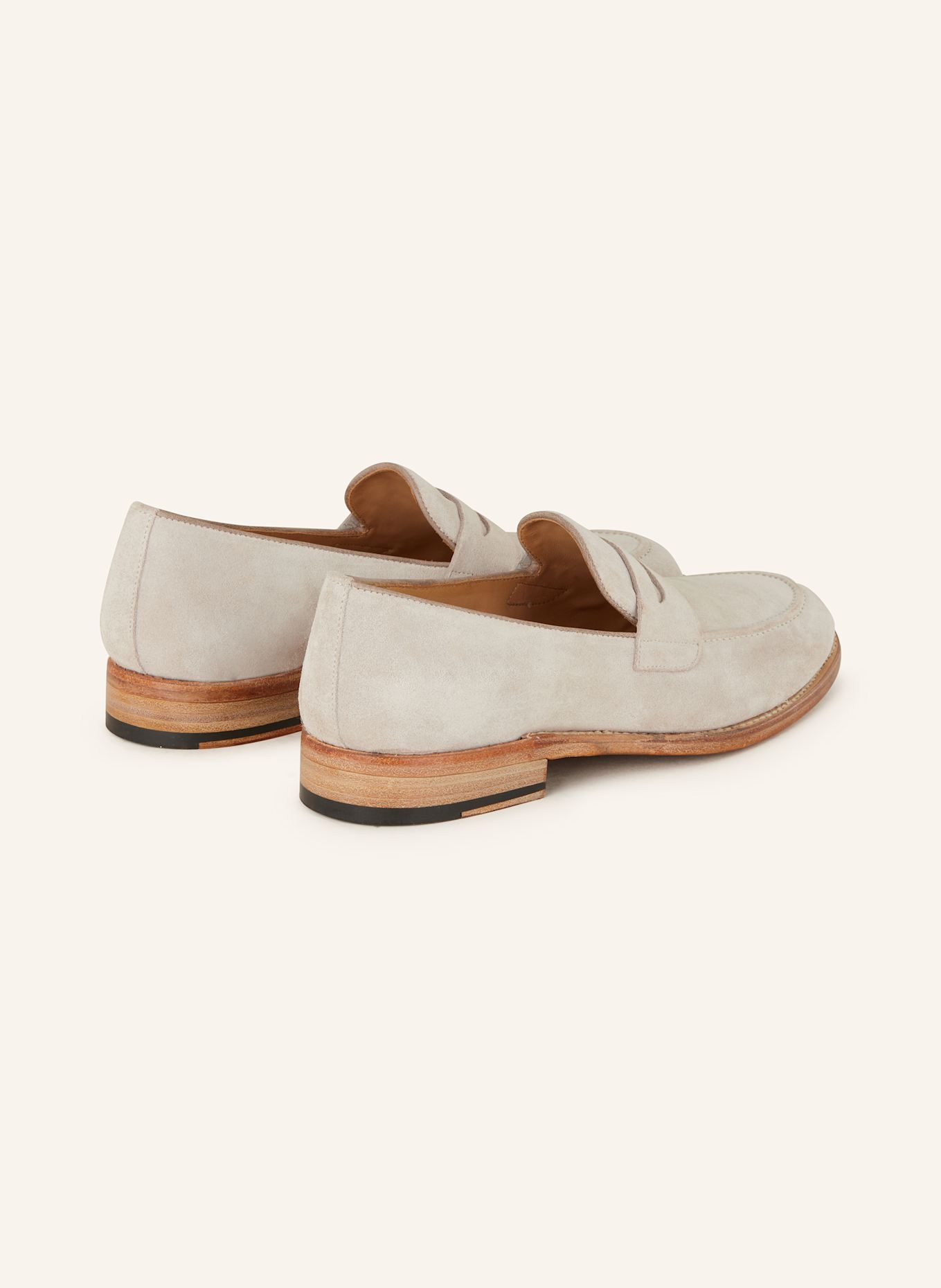 Cordwainer Penny loafers: CREAM