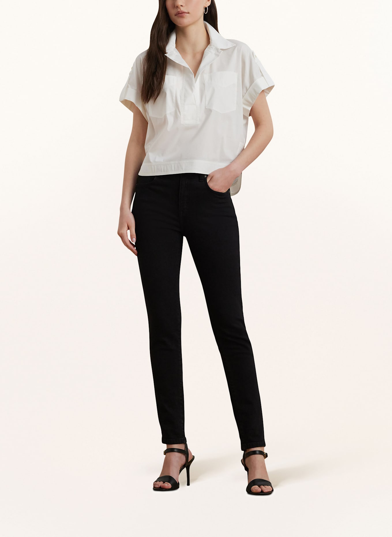 LAUREN RALPH LAUREN Shirt blouse: WHITE