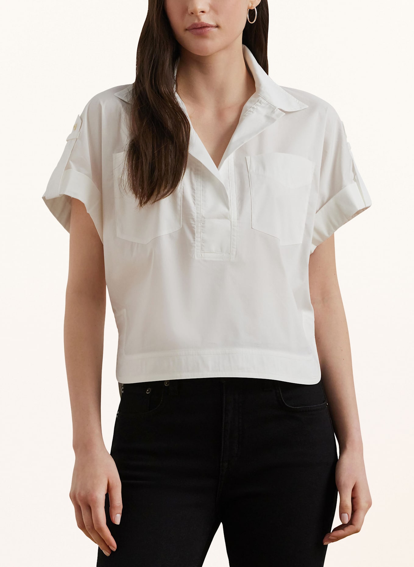 LAUREN RALPH LAUREN Shirt blouse: WHITE