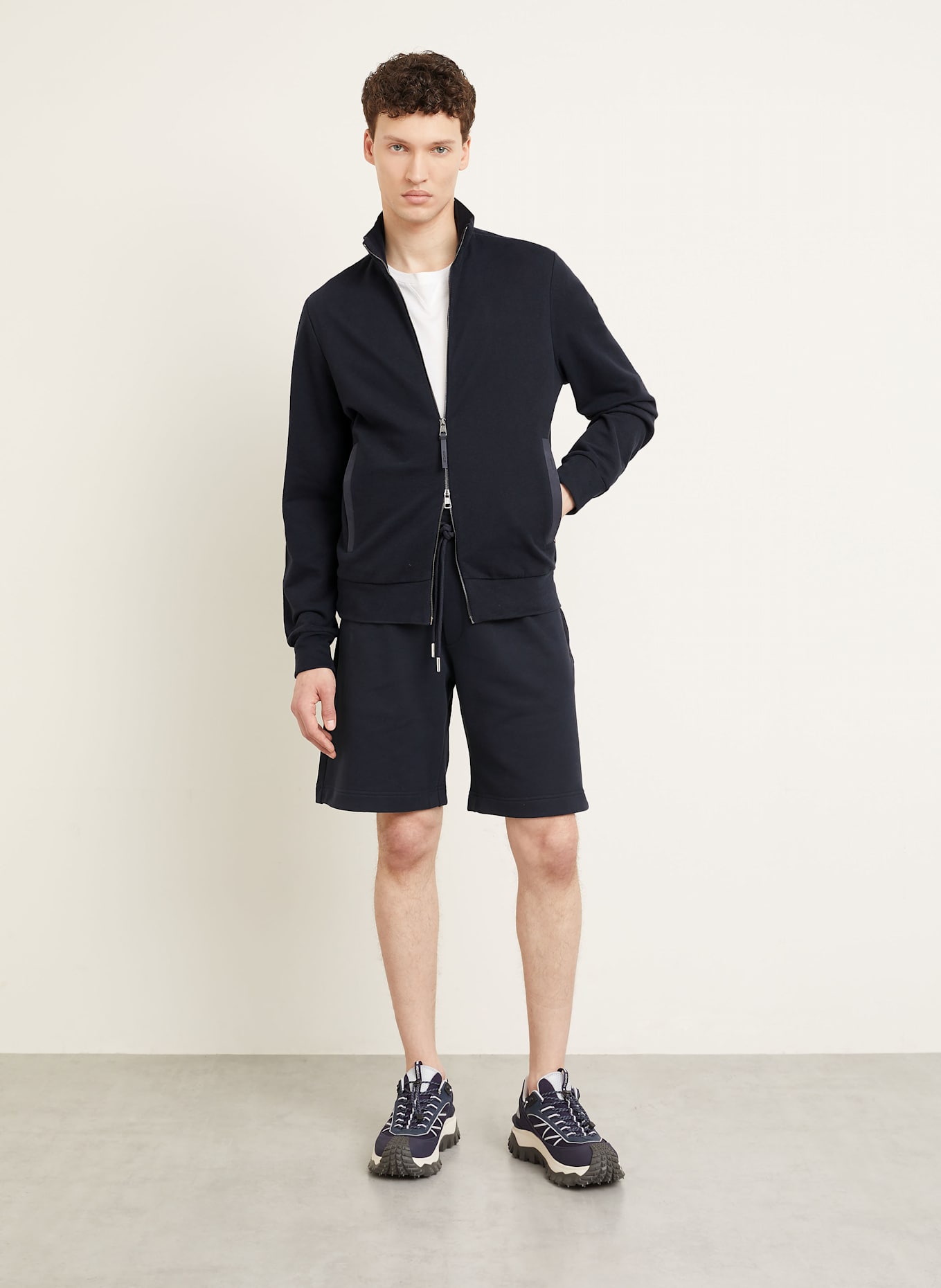 MONCLER Sweatshorts: DUNKELBLAU