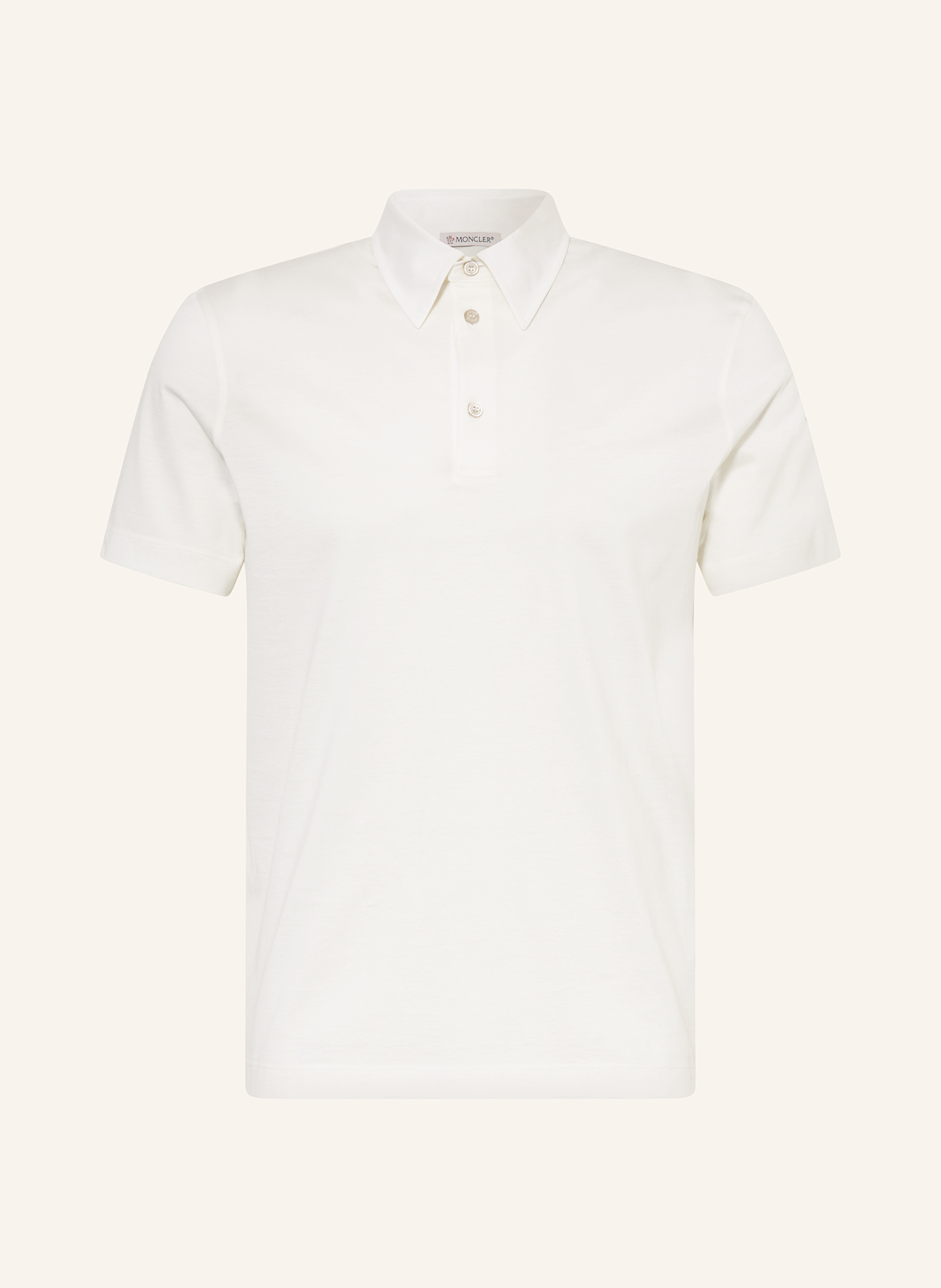 MONCLER Jersey-Poloshirt: ECRU