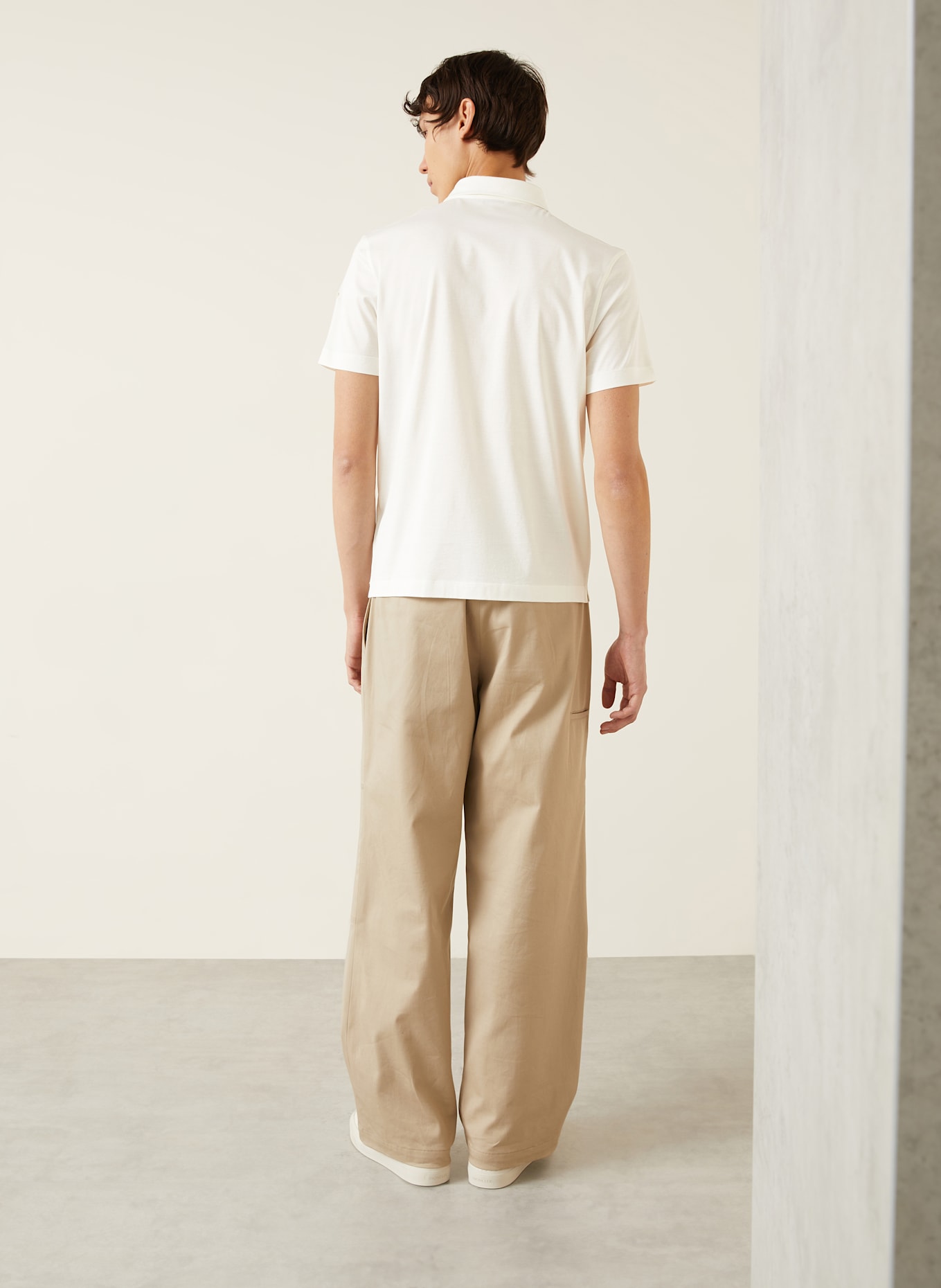 MONCLER Jersey-Poloshirt: ECRU