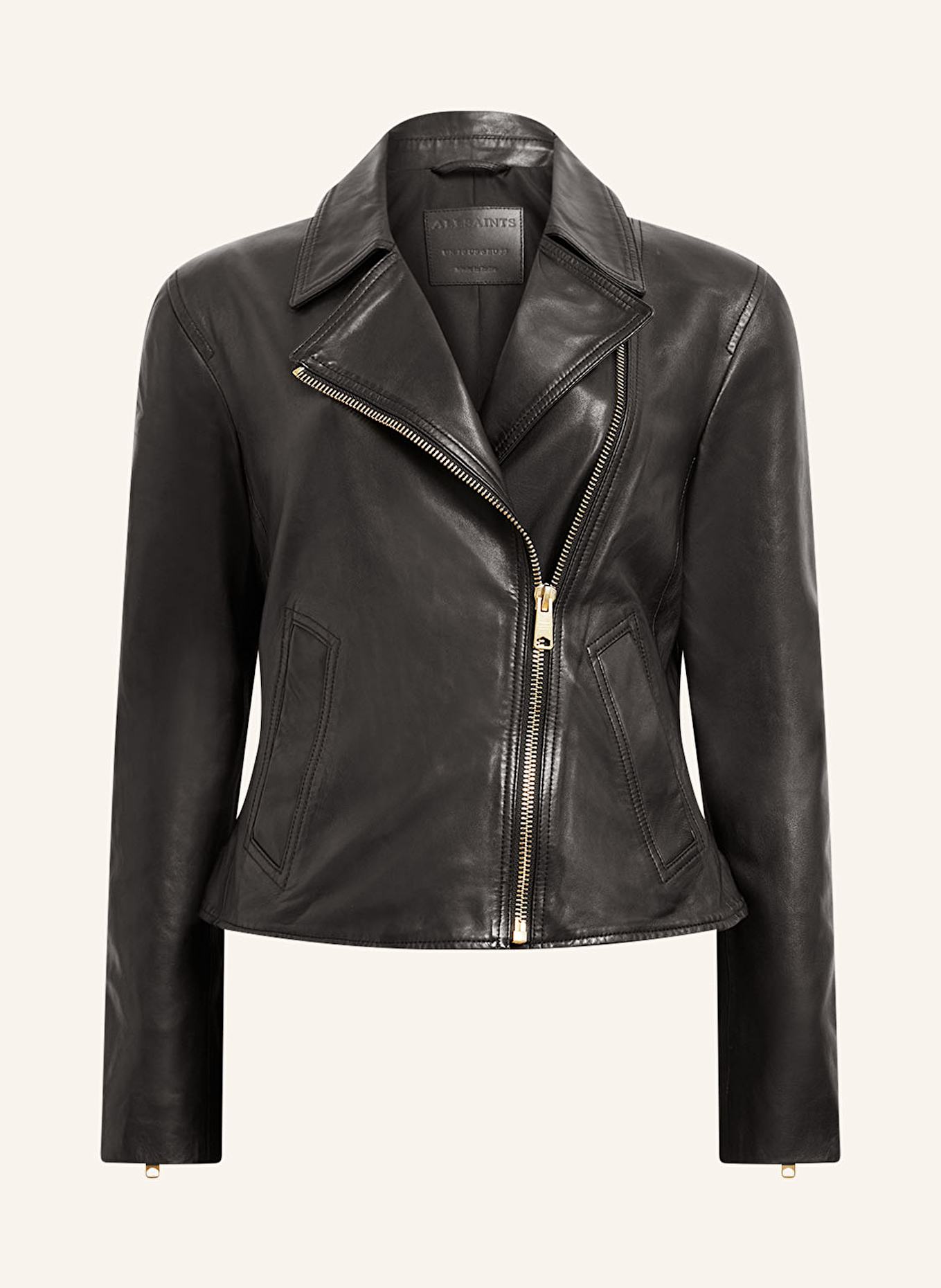 ALLSAINTS Lederjacke VELA: SCHWARZ