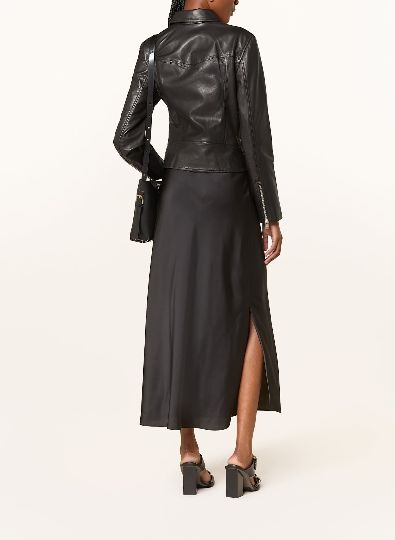 ALLSAINTS Lederjacke VELA: SCHWARZ