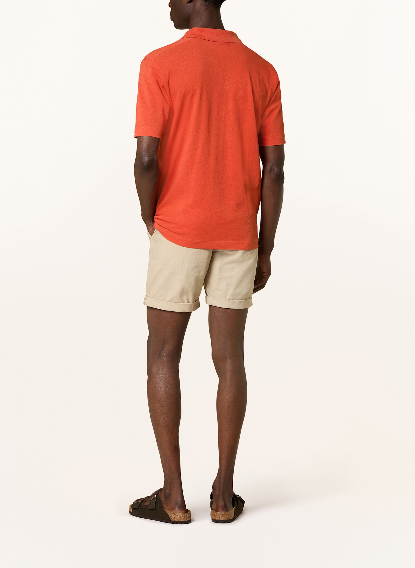 Marc O'Polo Piqué-Poloshirt: DUNKELORANGE