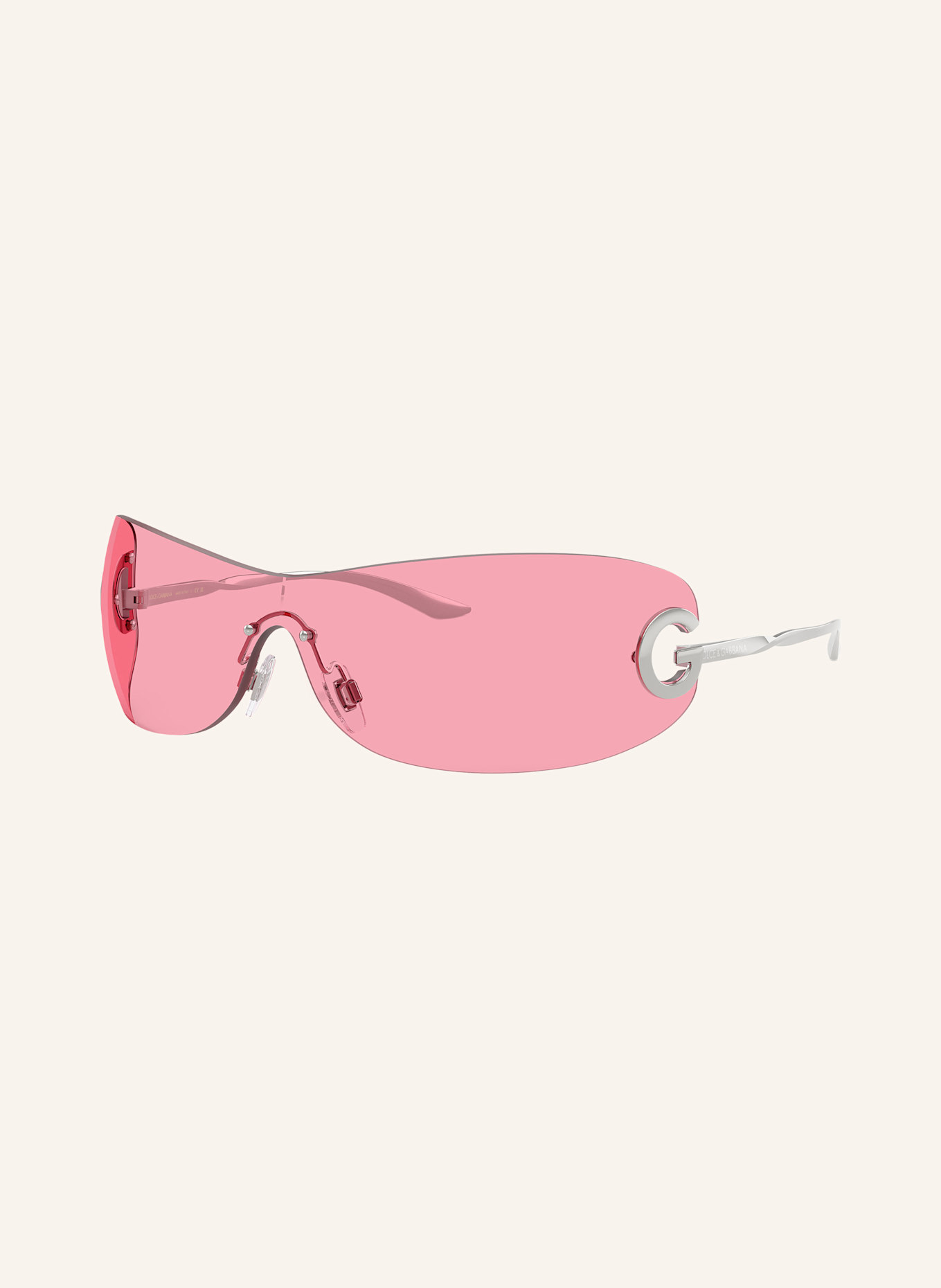 DOLCE & GABBANA Sonnenbrille DG2308: 05/84 - SILBER/ ROSA