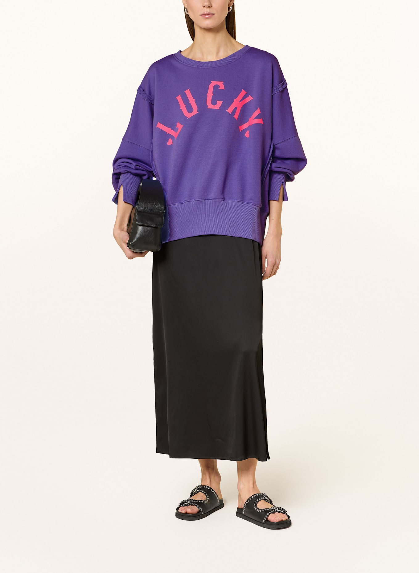 miss goodlife Sweatshirt: BARROW logo-print lightweight jacket