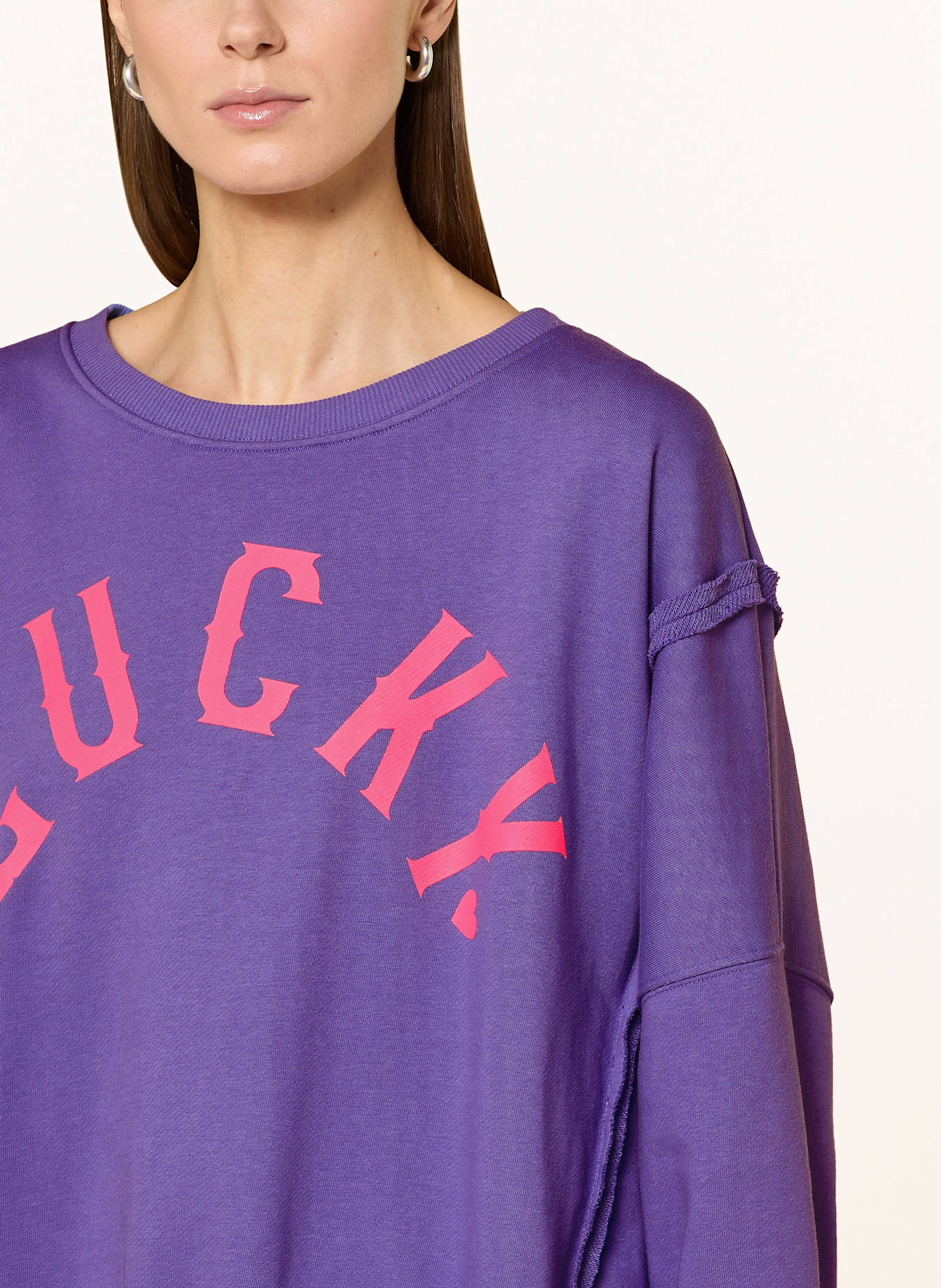 miss goodlife Sweatshirt: BARROW logo-print lightweight jacket