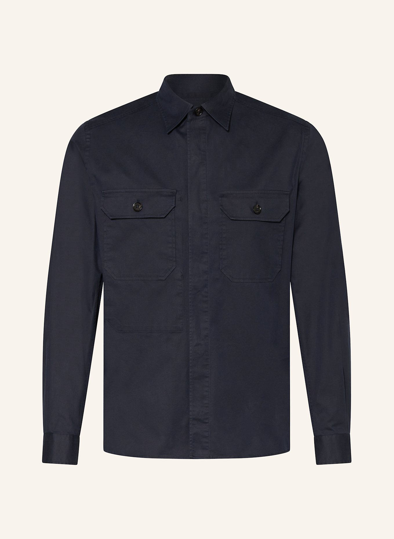 ZEGNA Overshirt: DUNKELBLAU