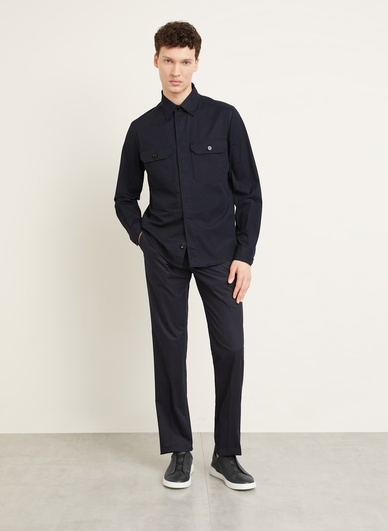 ZEGNA Overshirt: DUNKELBLAU