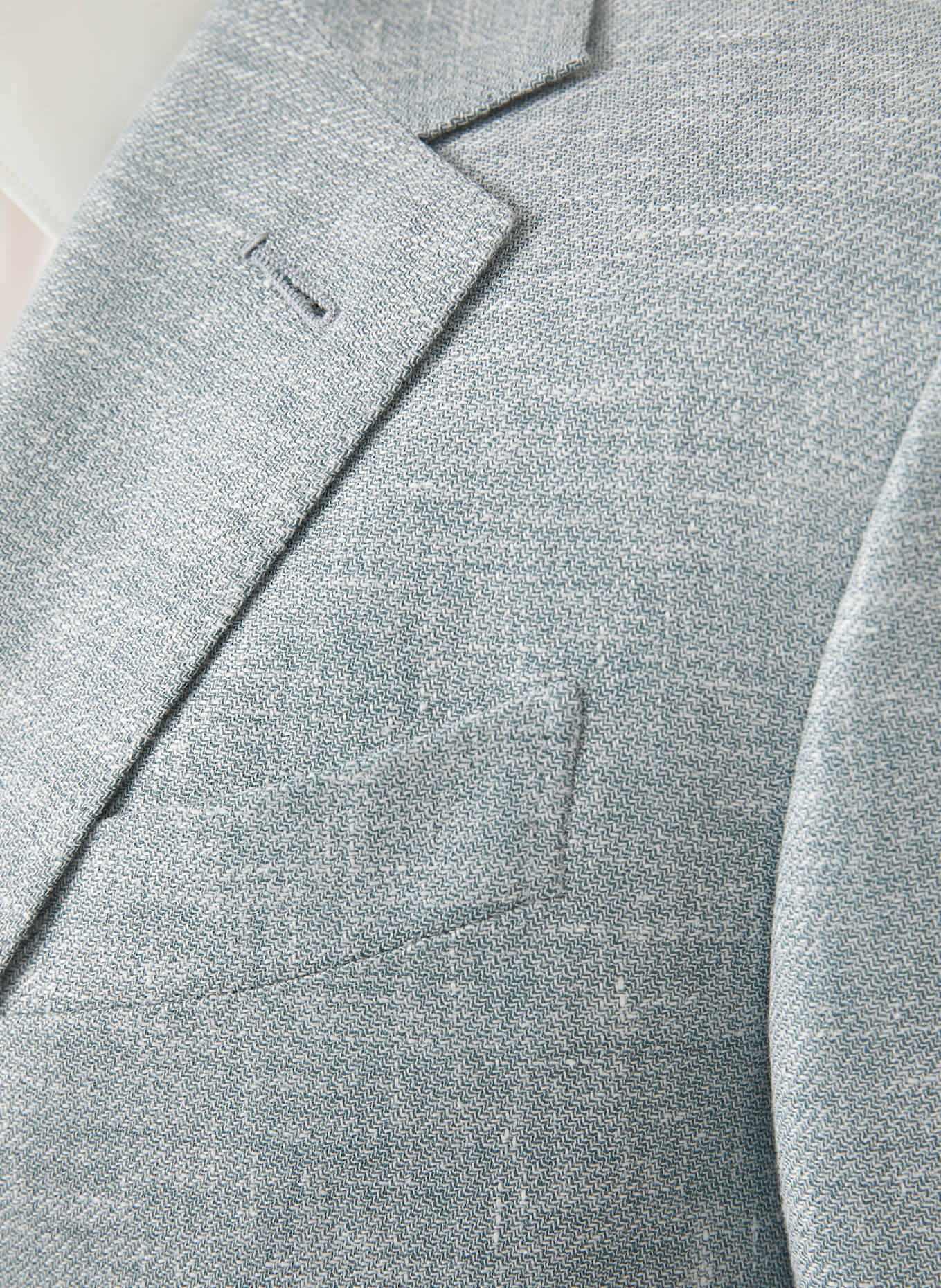 ZEGNA Sakko Slim Fit mit Leinen: HELLBLAU