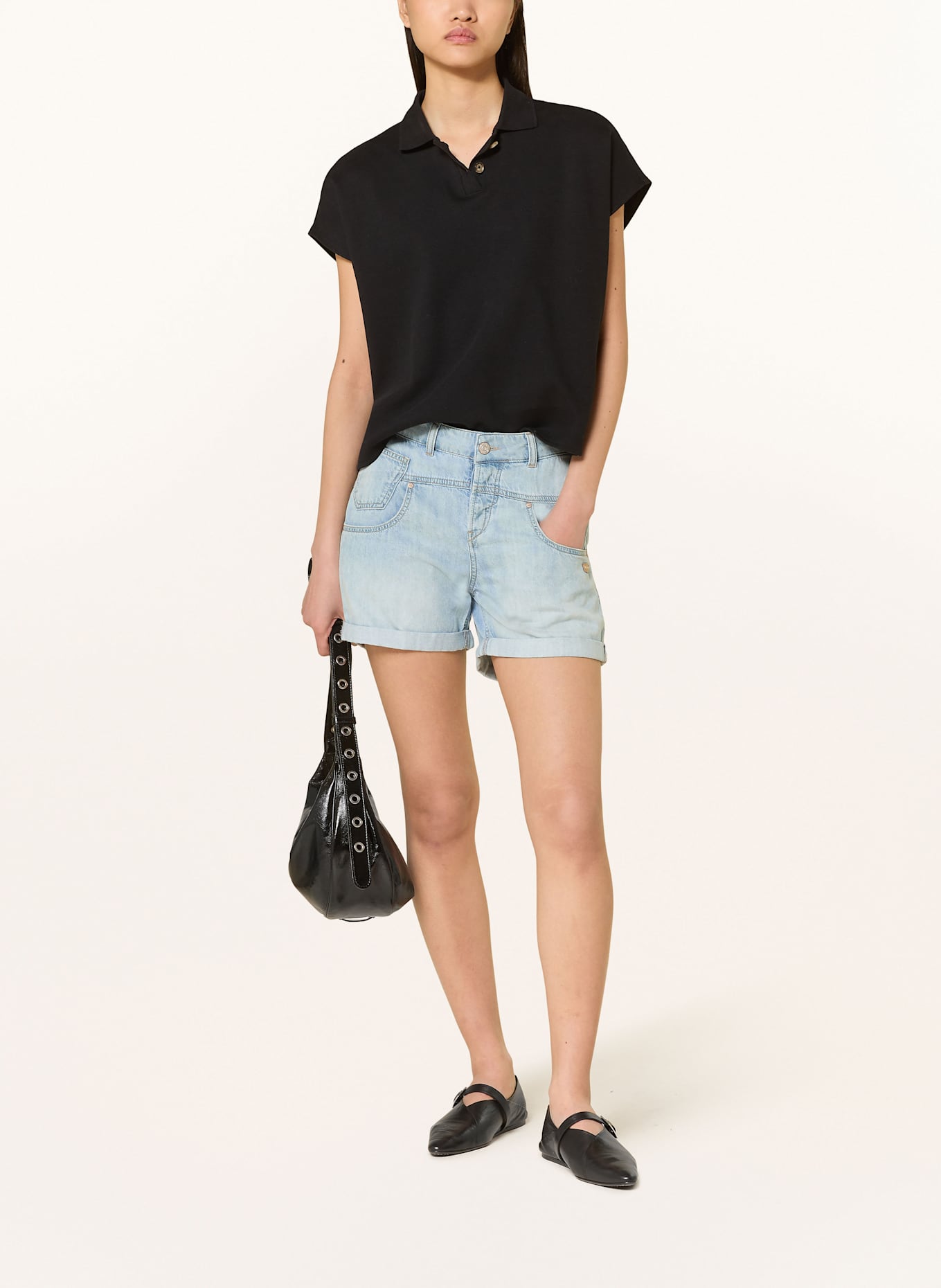 GANG Denim shorts 94BO: 7384 midblue wash