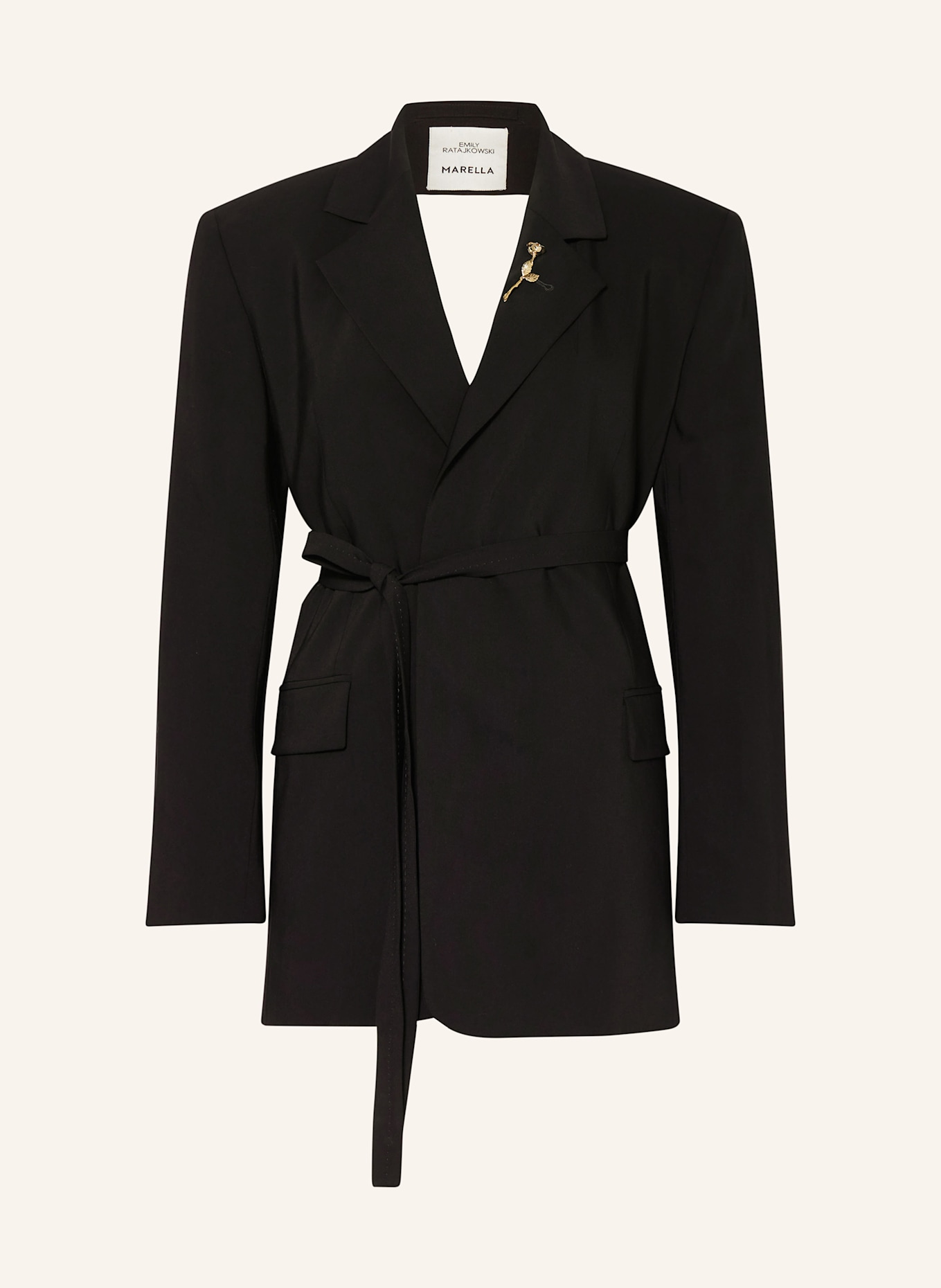 MARELLA Blazer with cut-out in black