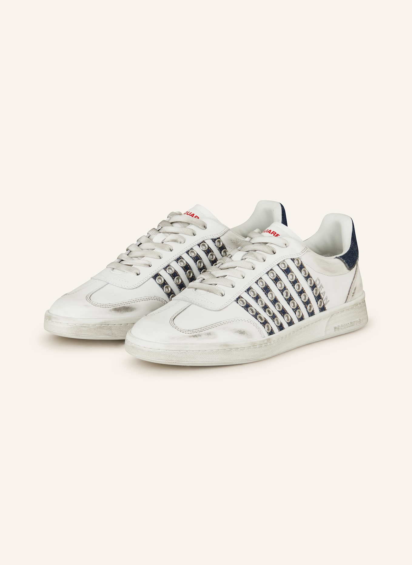DSQUARED2 Sneaker BOXER: WEISS