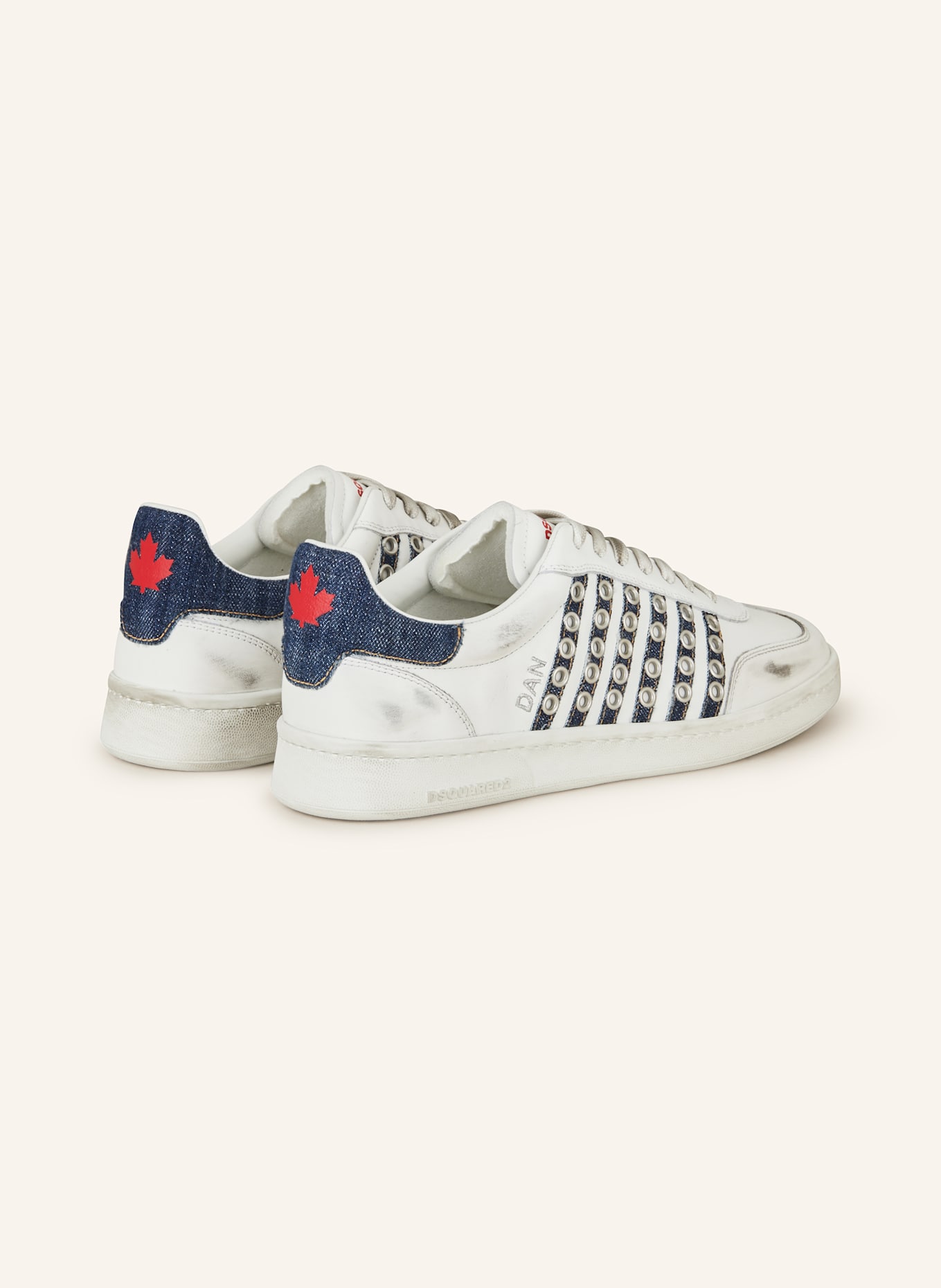 DSQUARED2 Sneaker BOXER: WEISS