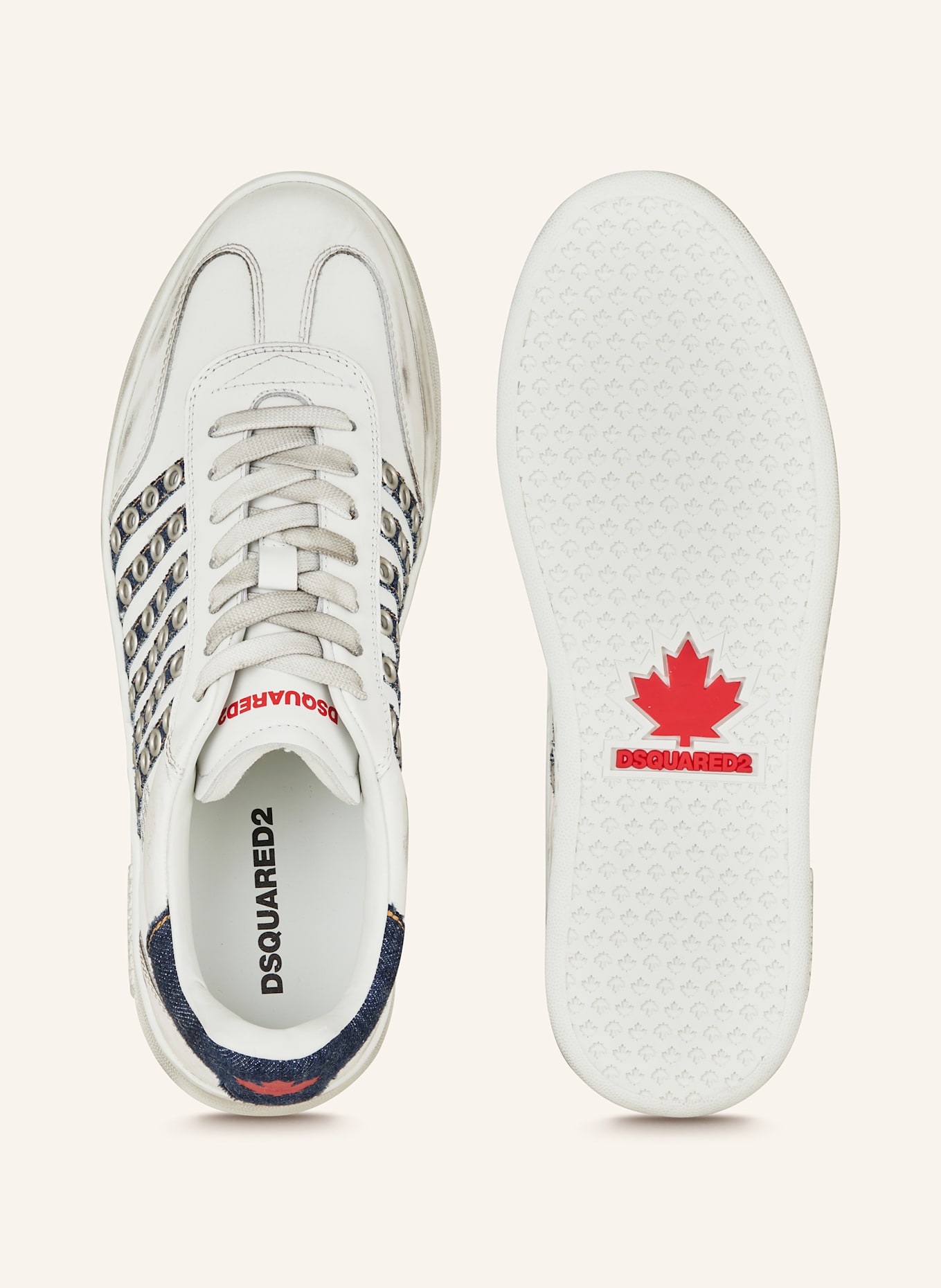 DSQUARED2 Sneaker BOXER: WEISS