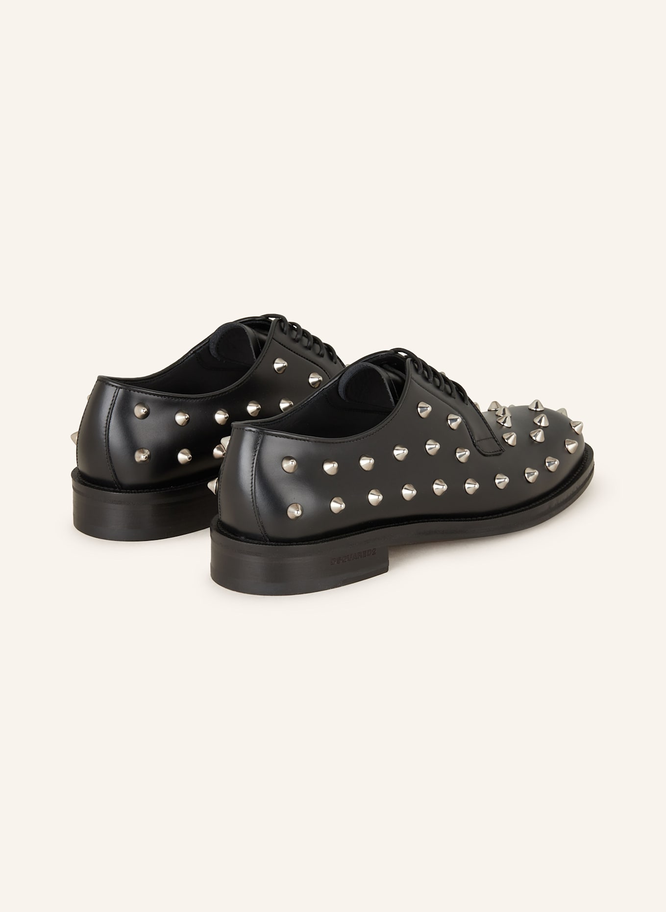 DSQUARED2 Schnürer mit Nieten: SCHWARZ