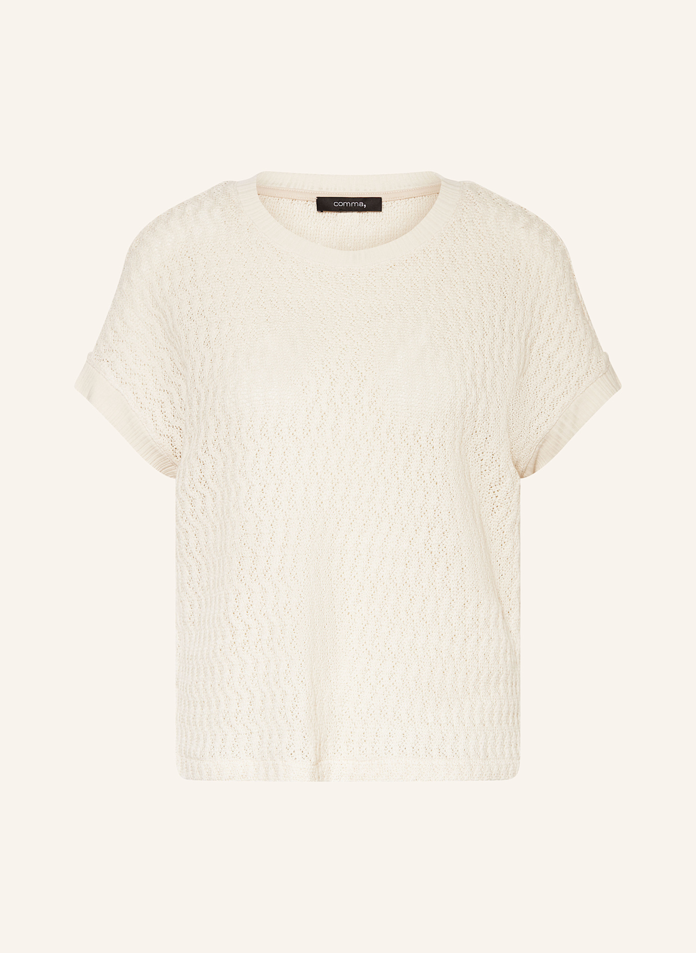 comma Strickshirt: CREME