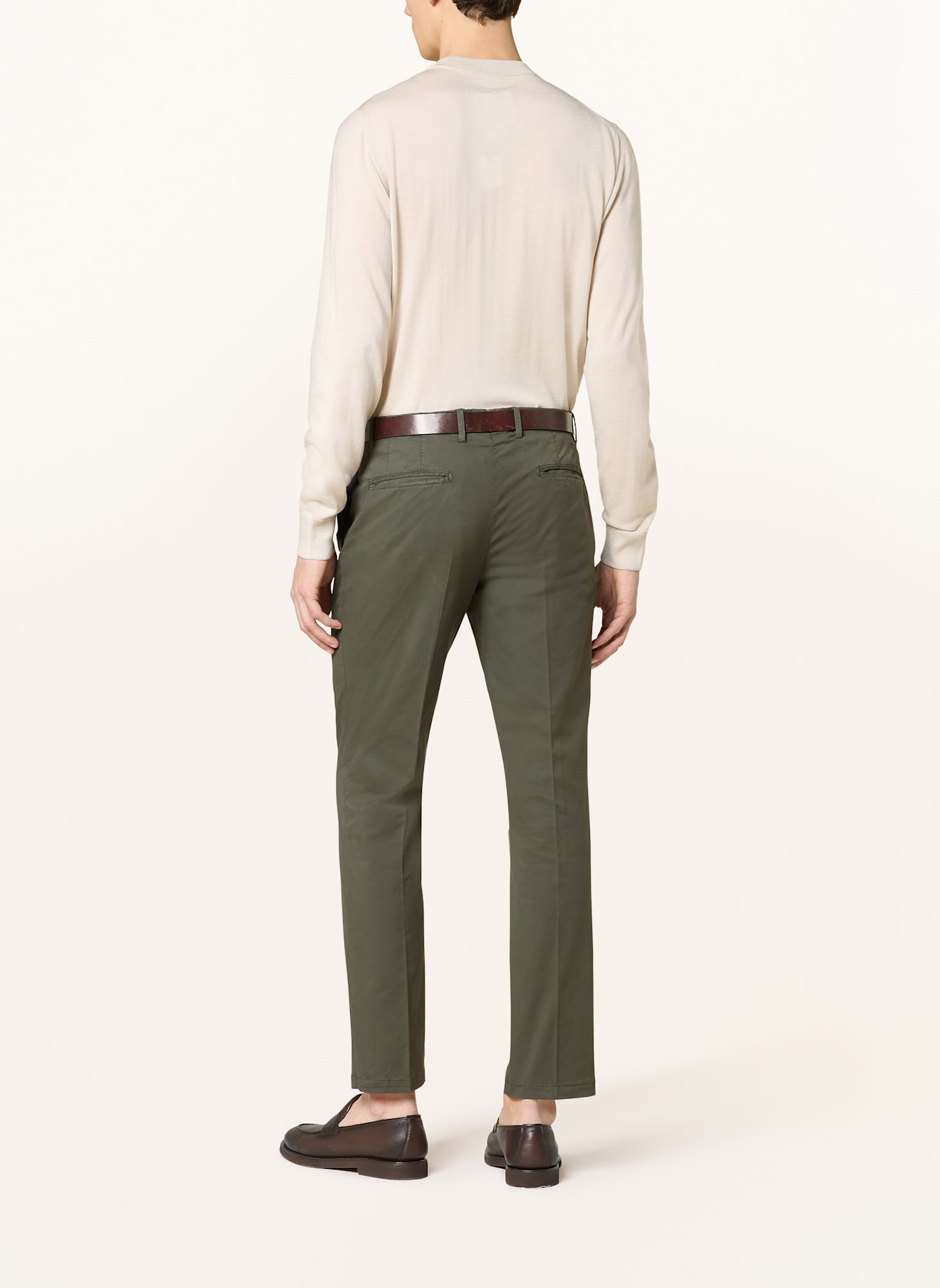 BOGLIOLI Oblekové kalhoty Slim Fit: KHAKI