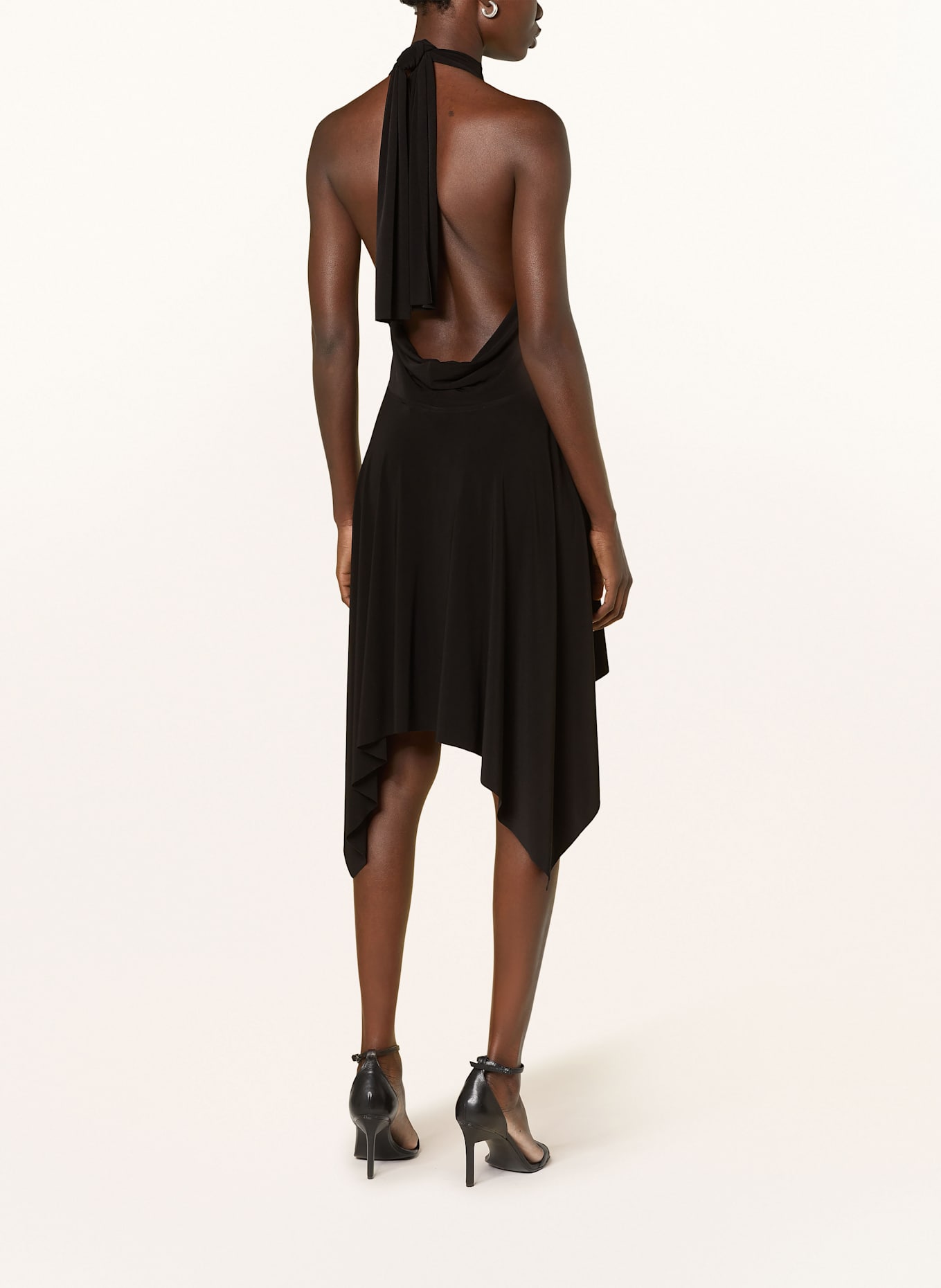 NORMA KAMALI Jerseykleid: SCHWARZ