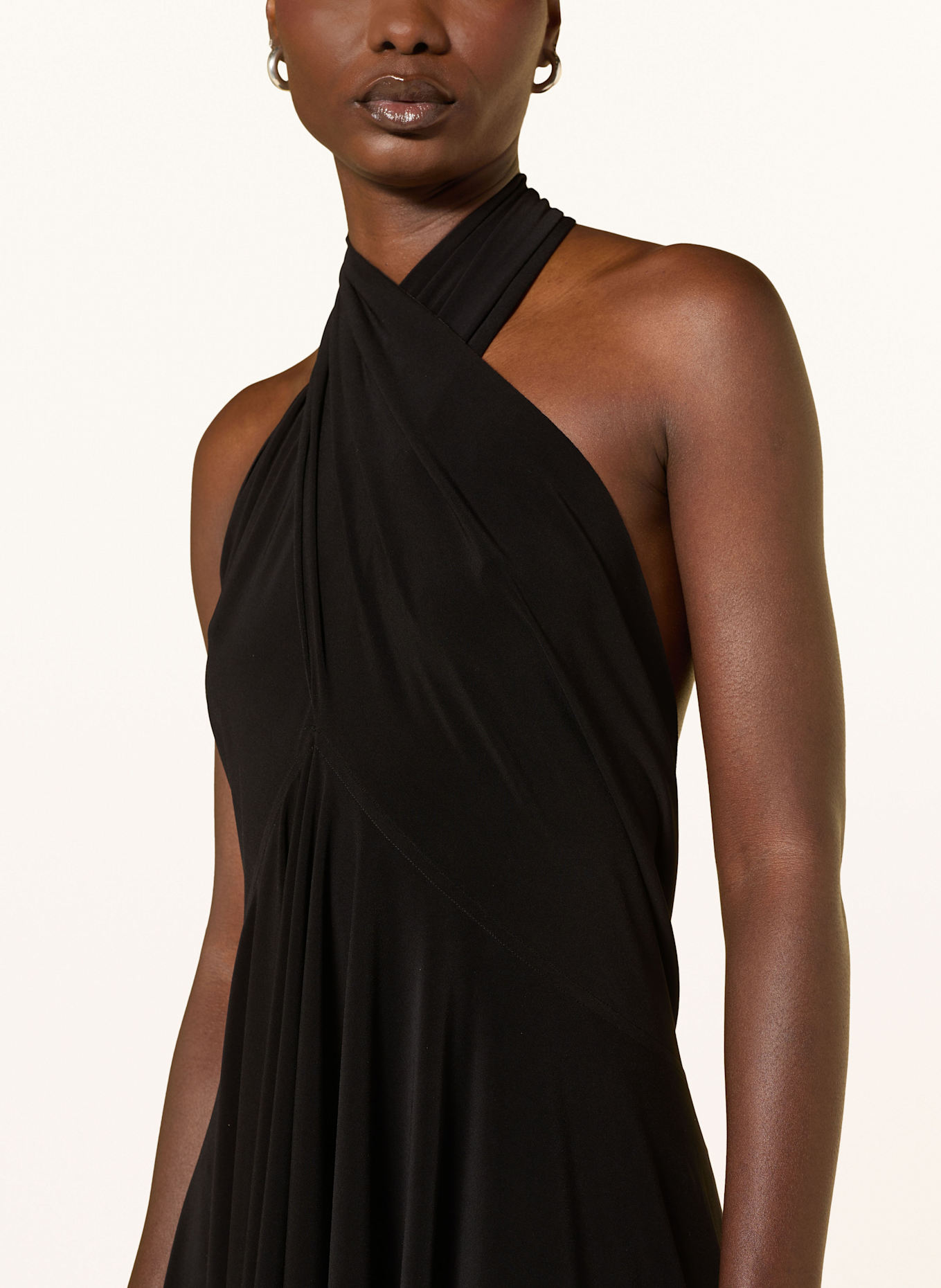 NORMA KAMALI Jerseykleid: SCHWARZ