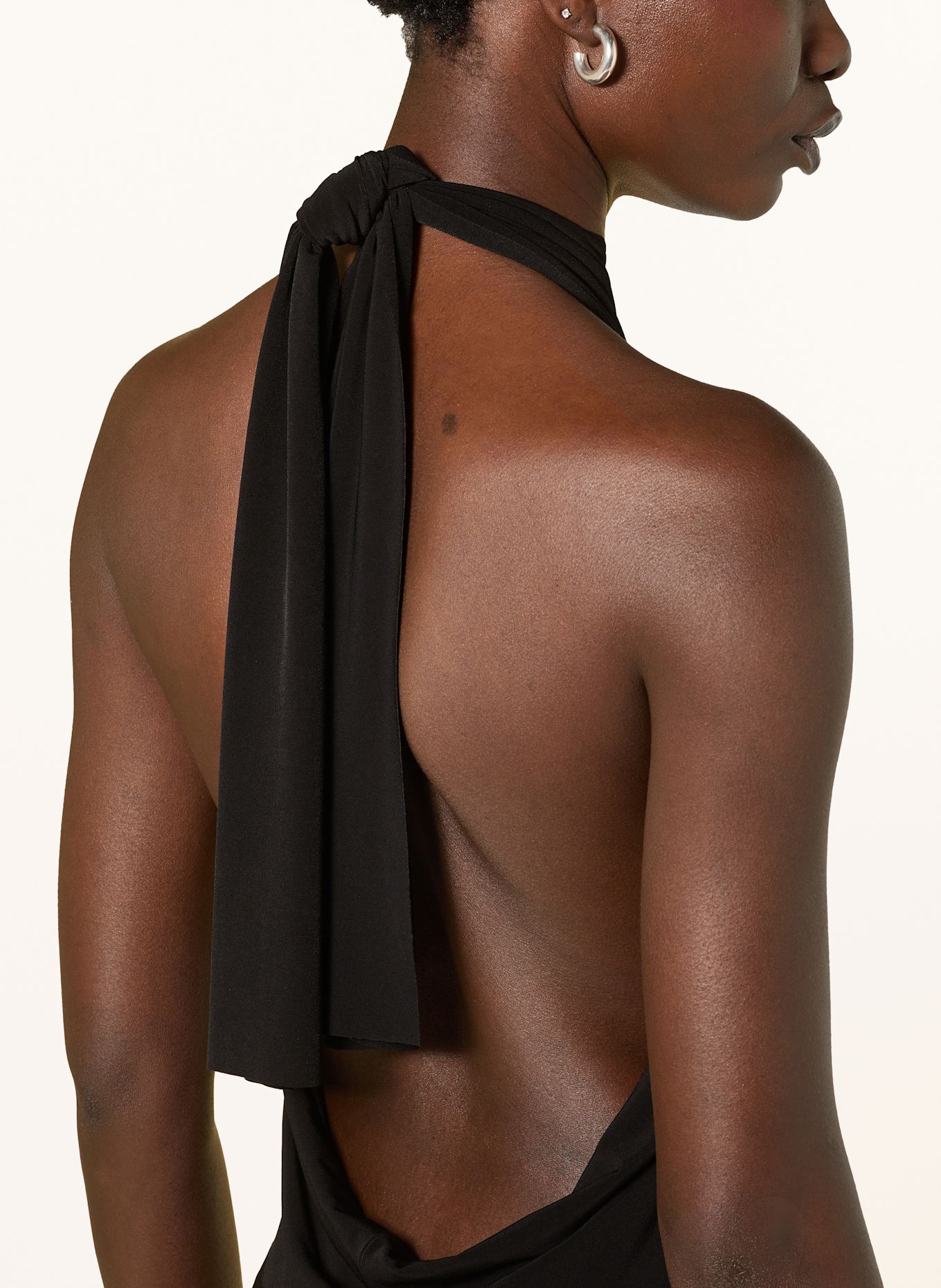 NORMA KAMALI Jerseykleid: SCHWARZ