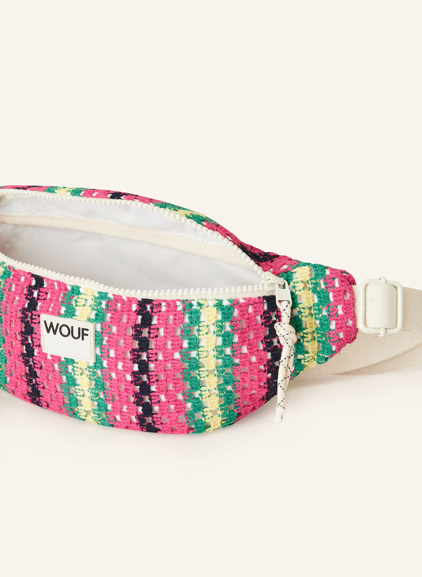 WOUF Saszetka biodrówka TRAMONTANE: MOCNORÓŻOWY / ZIELONY / ŻÓŁTY