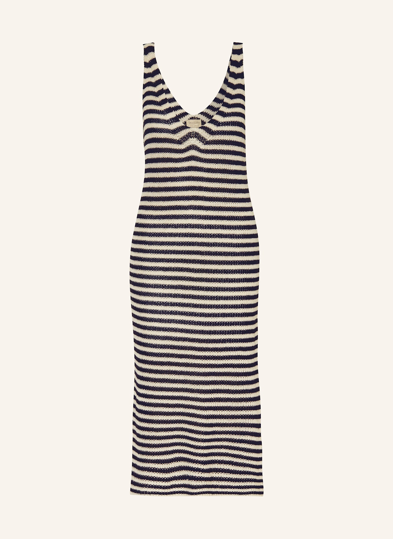 Herrlicher Strickkleid LORALIN: DUNKELBLAU/ CREME