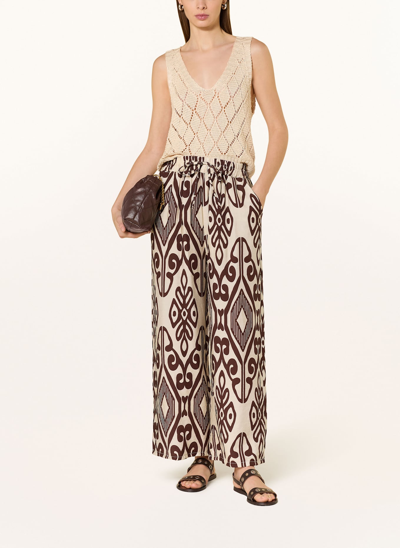 Herrlicher Culotte MAXINA: BEIGE/ BRAUN
