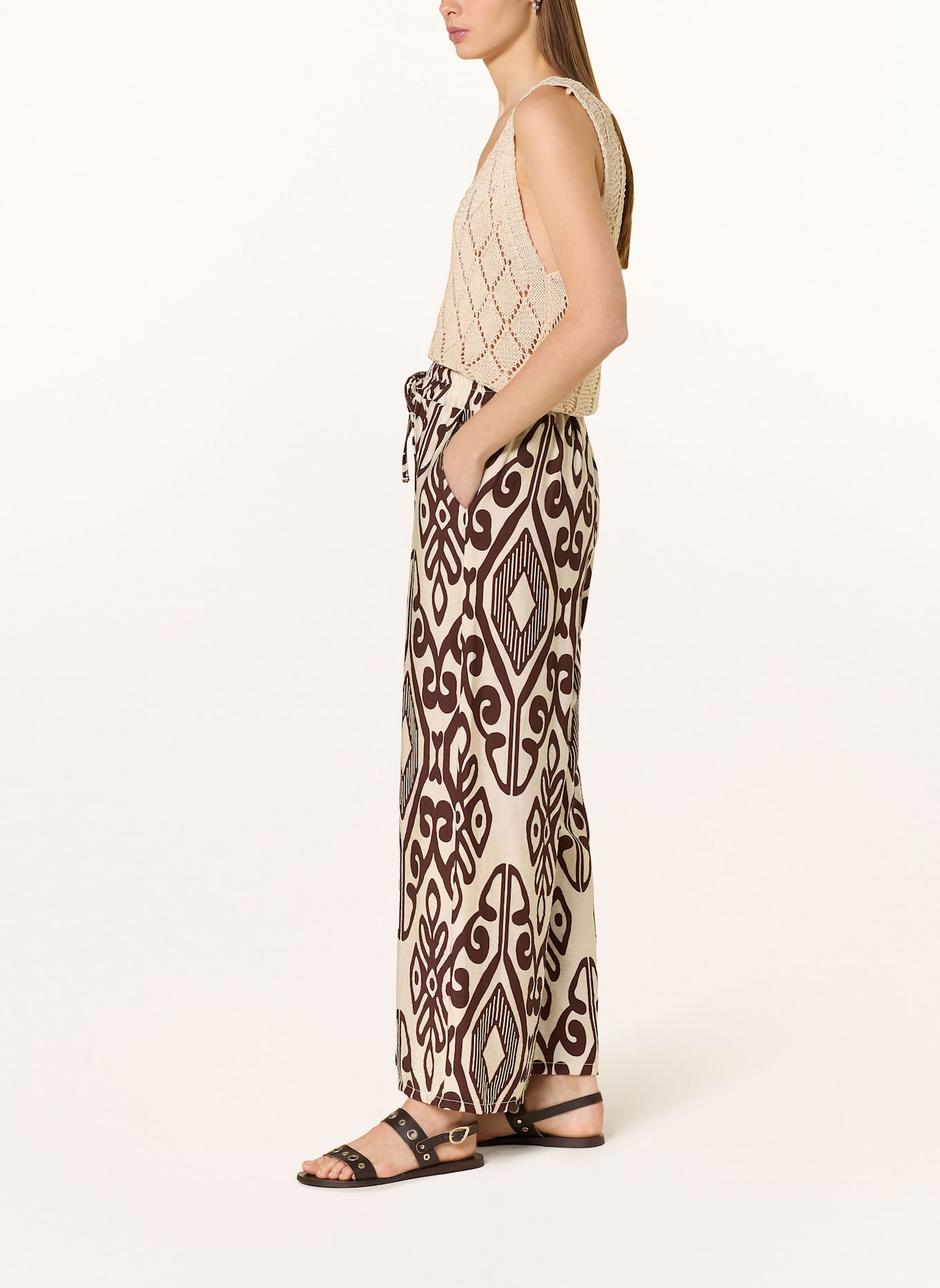 Herrlicher Culotte MAXINA: BEIGE/ BRAUN