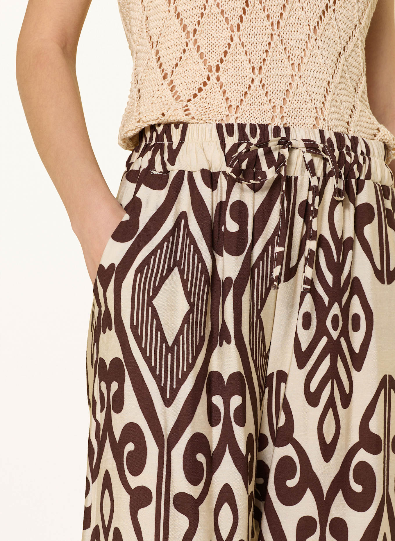Herrlicher Culotte MAXINA: BEIGE/ BRAUN