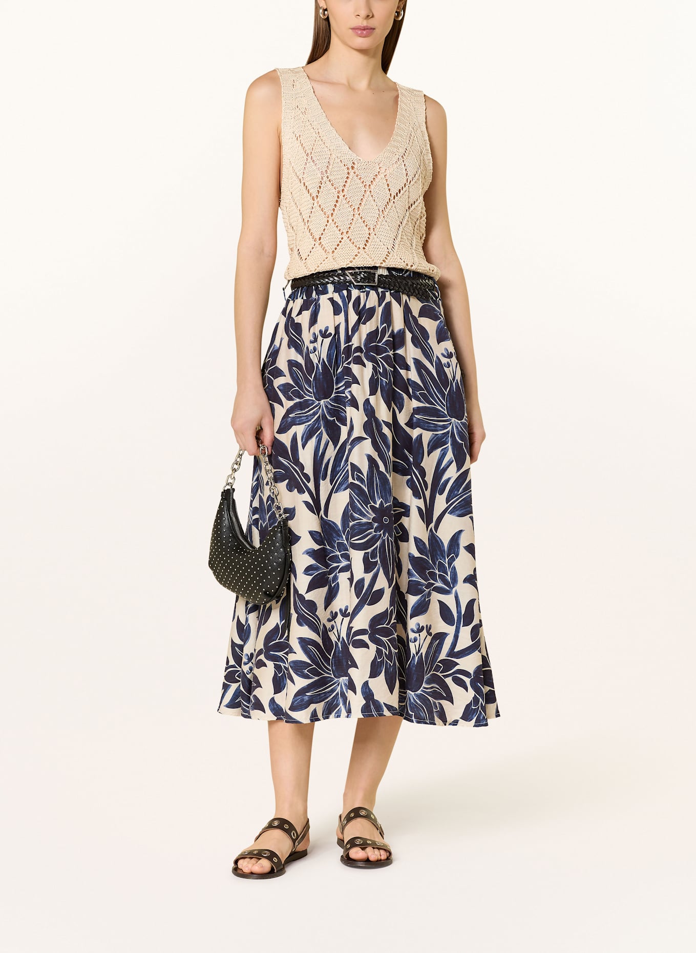 Herrlicher Rock CENDRINE: DUNKELBLAU/ BEIGE/ BLAU