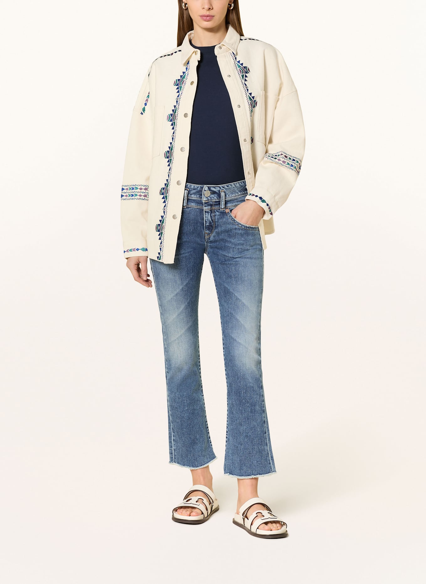 Herrlicher 7/8 jeans PEARL: 952 blue jay