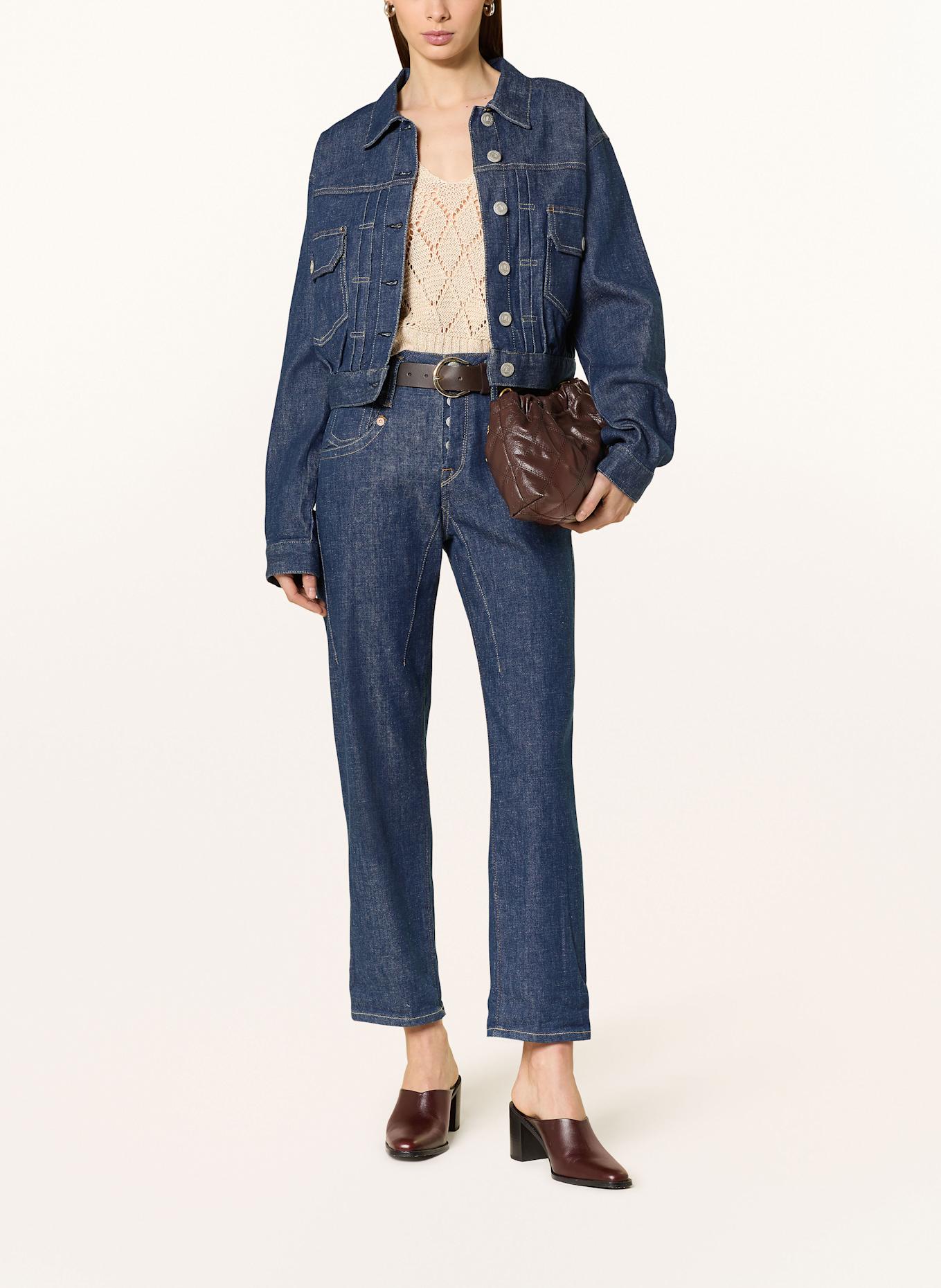 Herrlicher Cropped-Jeansjacke DOTTY: BLAU