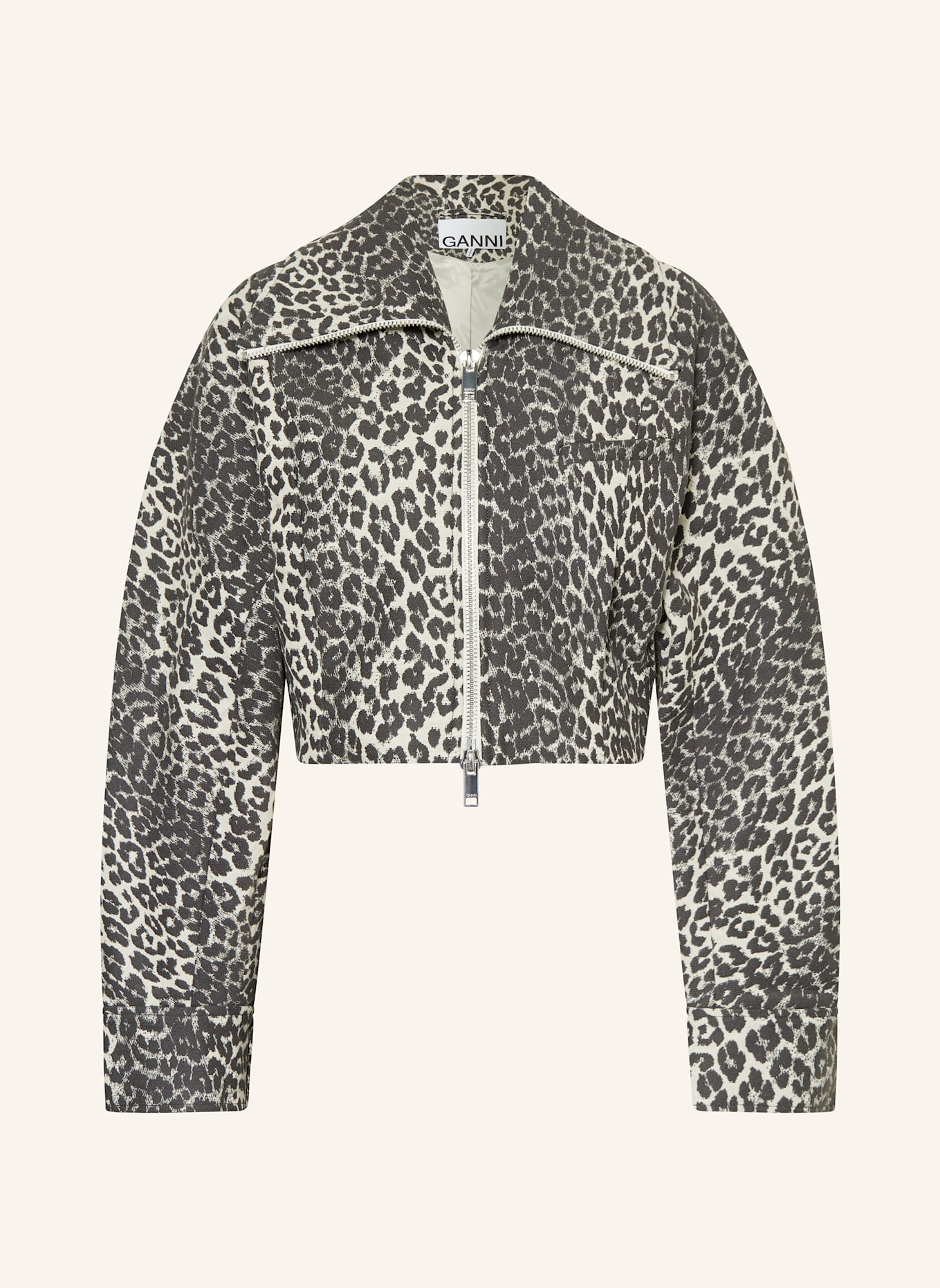 GANNI veste: CRÈME / NOIR