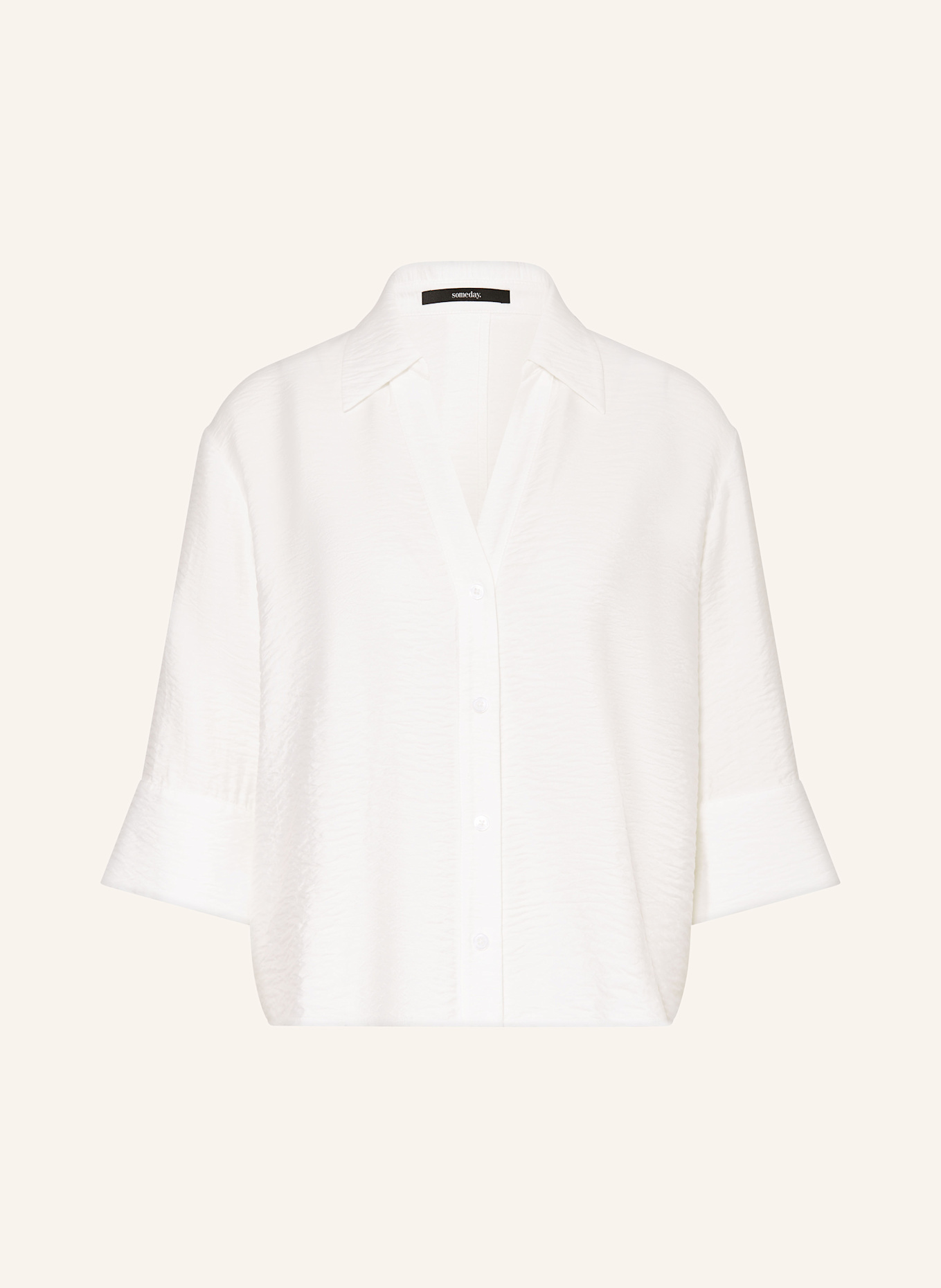 someday Hemdbluse ZEMILY mit 3/4-Arm: WEISS