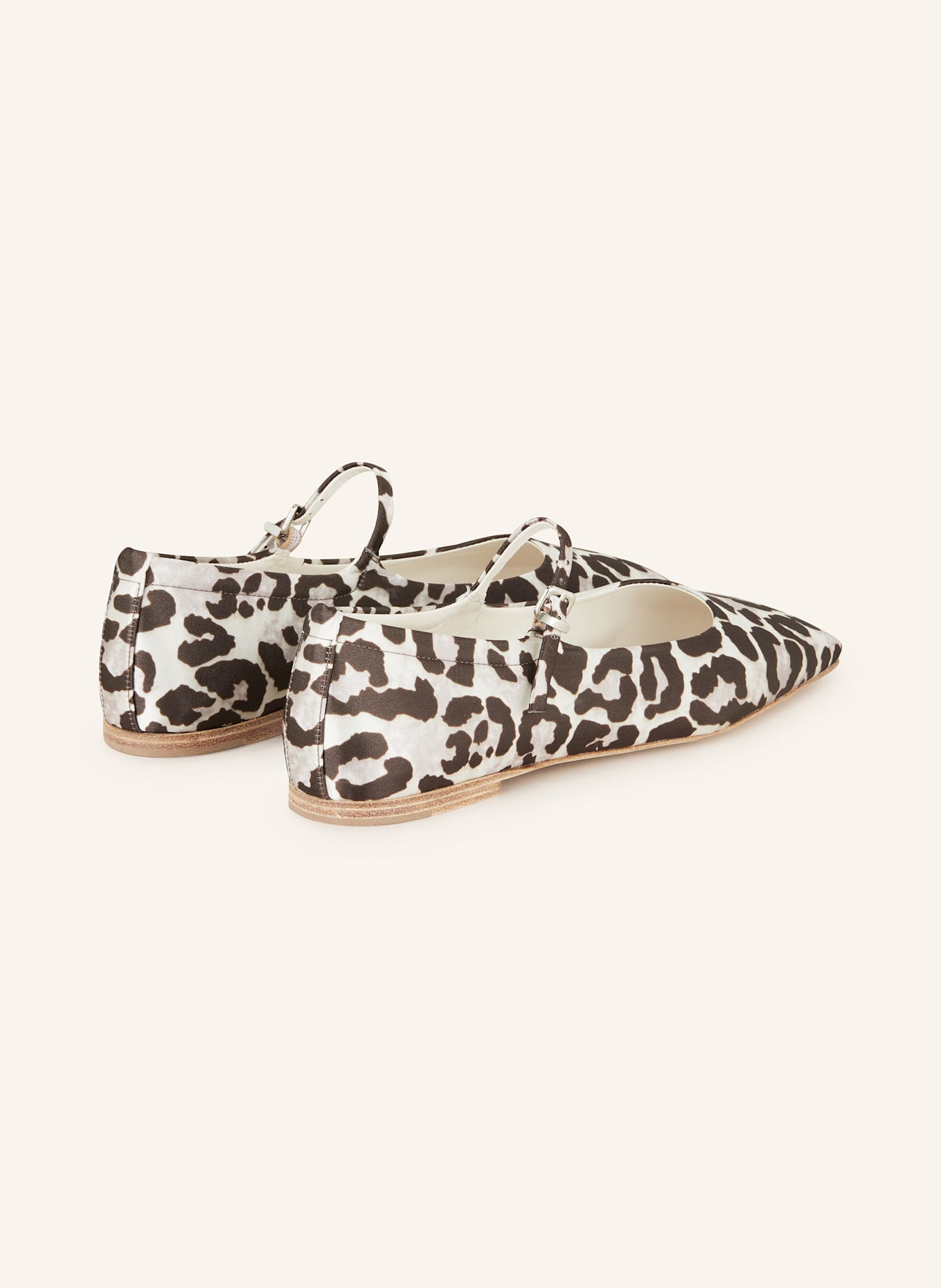 KENNEL & SCHMENGER Mary Jane ballet flats LEILA: BROWN / WHITE / SILVER