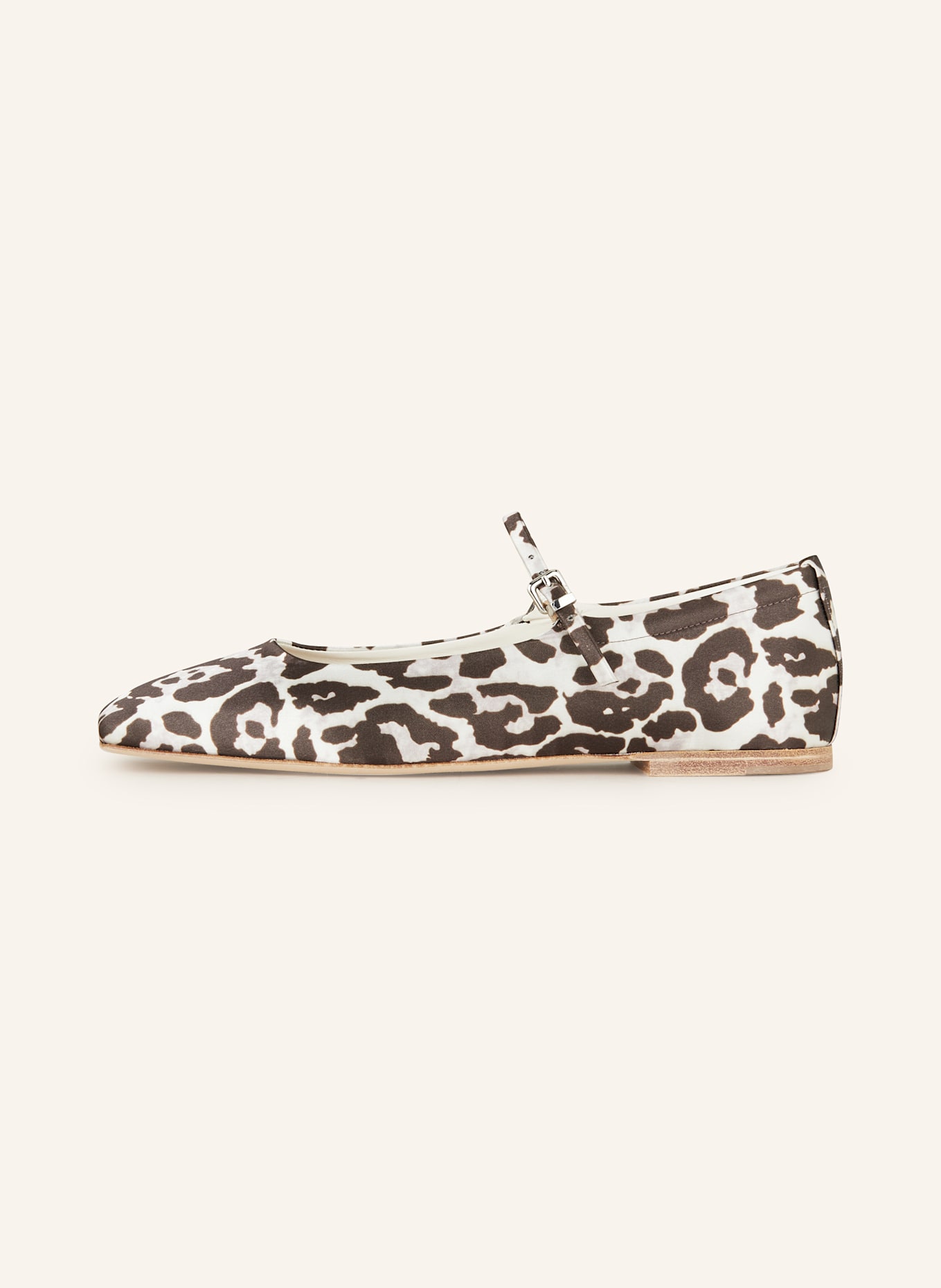 KENNEL & SCHMENGER Mary Jane ballet flats LEILA: BROWN / WHITE / SILVER