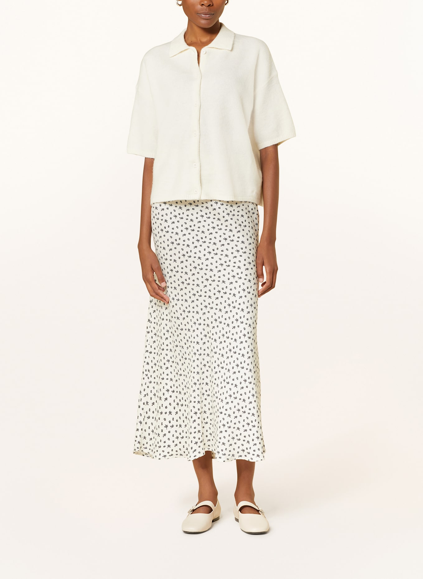 OH APRIL Kardigan VINA z dodatkiem alpaki: KREMOWY