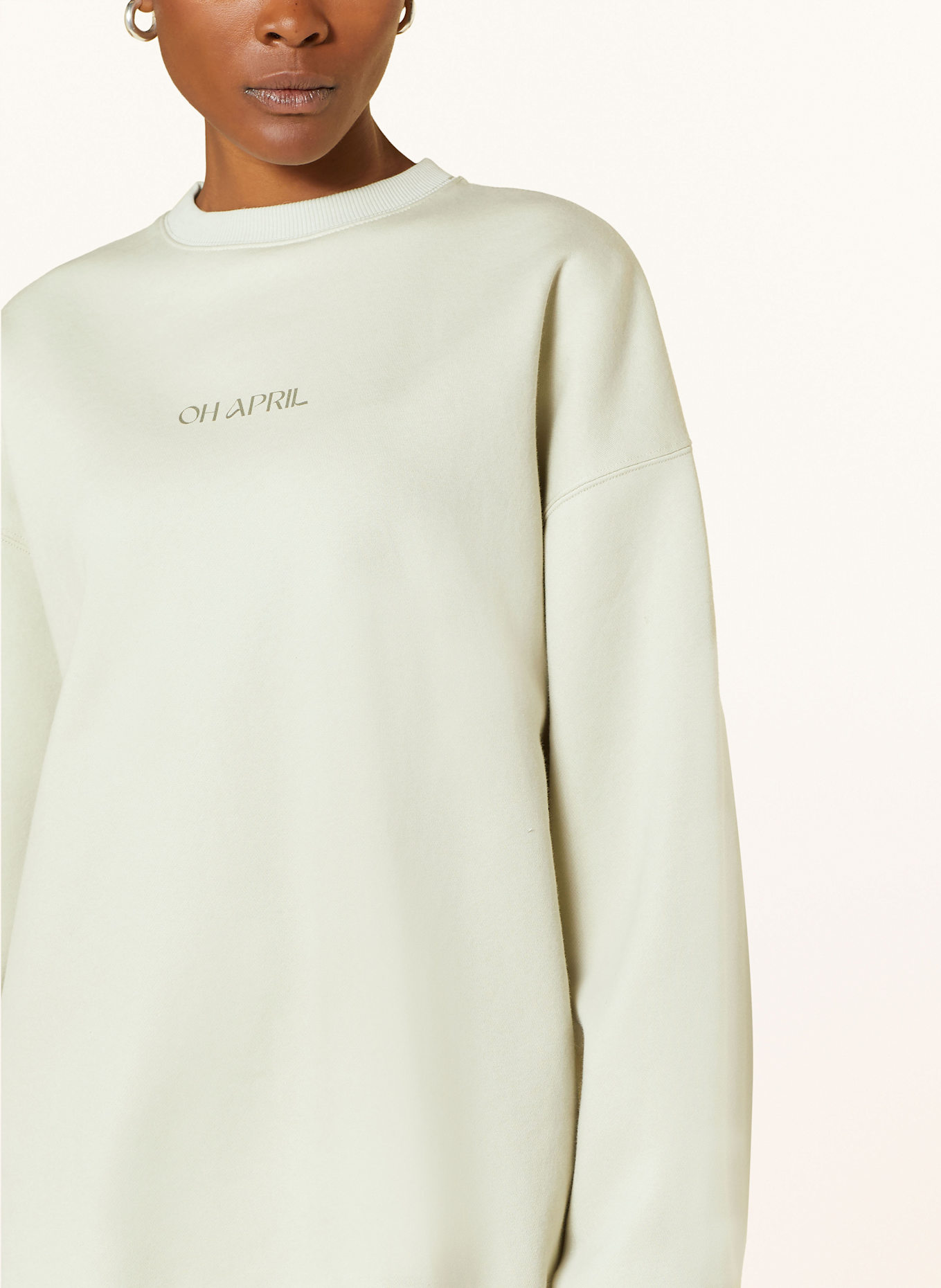 OH APRIL Sweatshirt OV: LIGHT GREEN