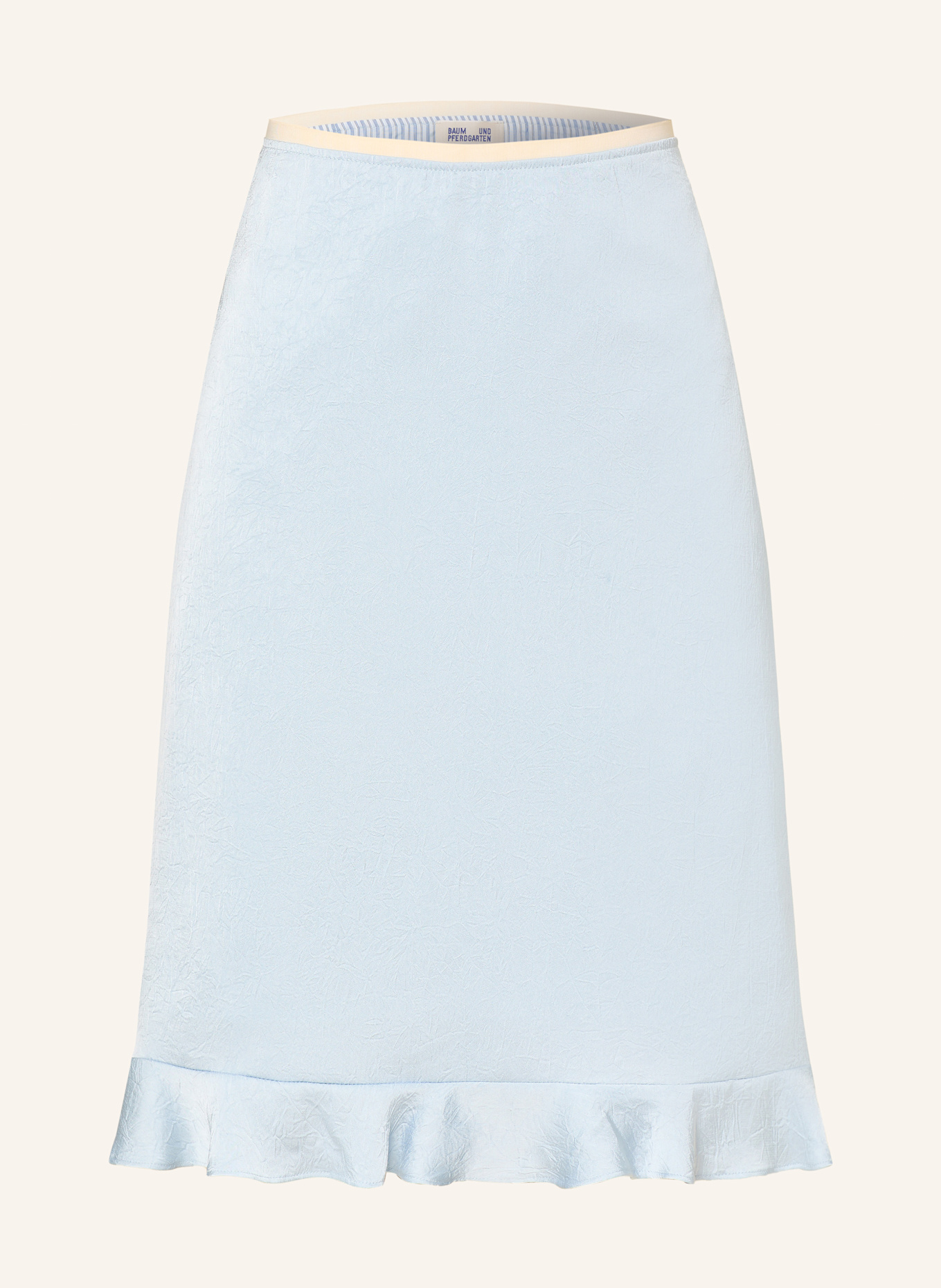BAUM UND PFERDGARTEN Satin skirt SESSE: LIGHT BLUE
